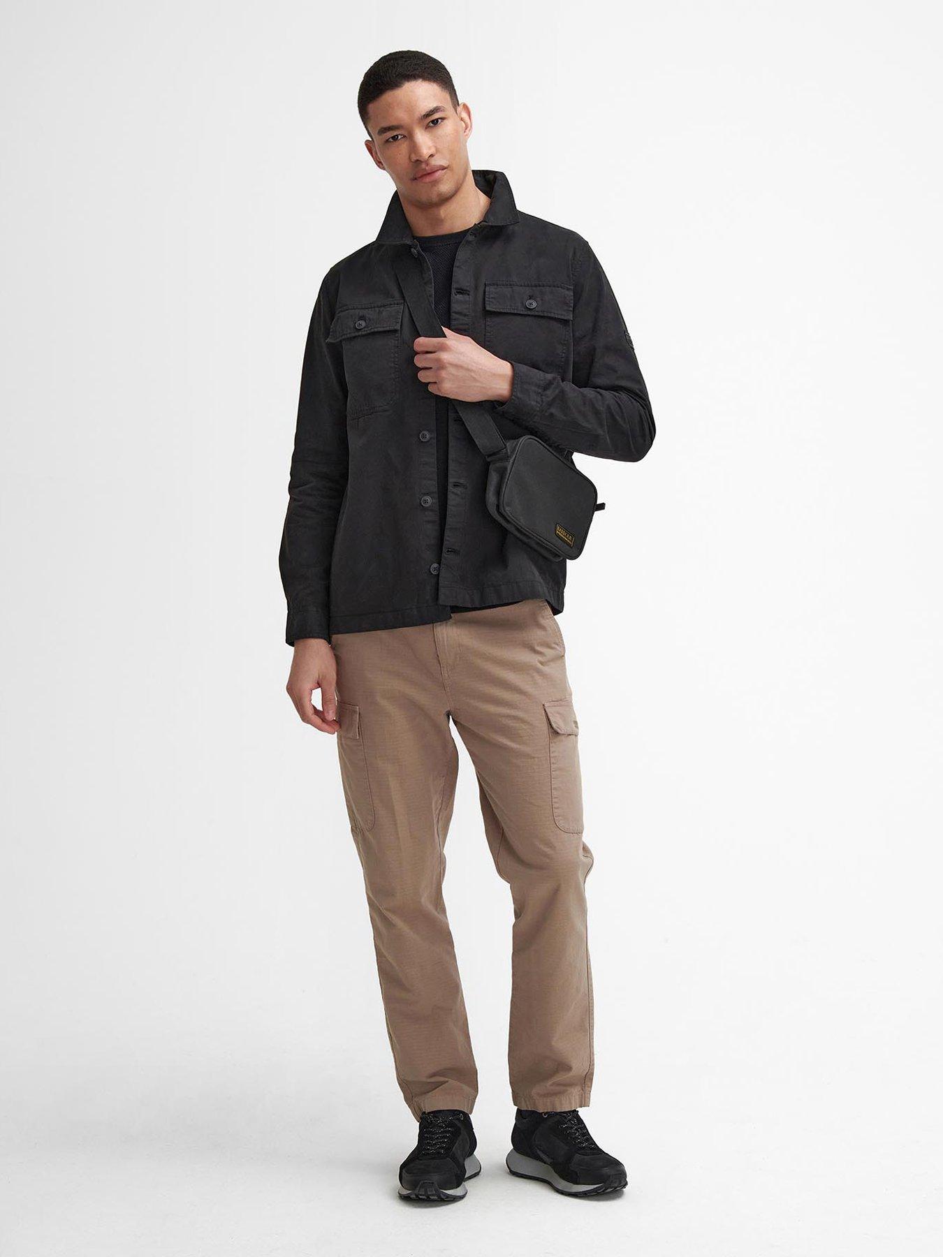 Image 3 of 6 of Barbour International Arlo Button Pocket Overshirt - Black