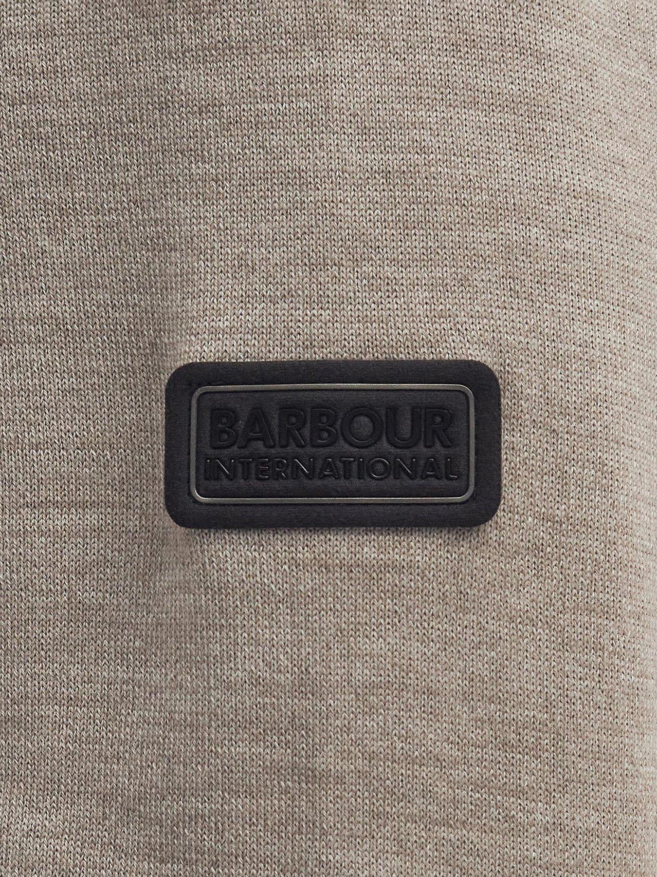 Image 5 of 6 of Barbour International Burley Merino Zip Knitted Cardigan - Beige