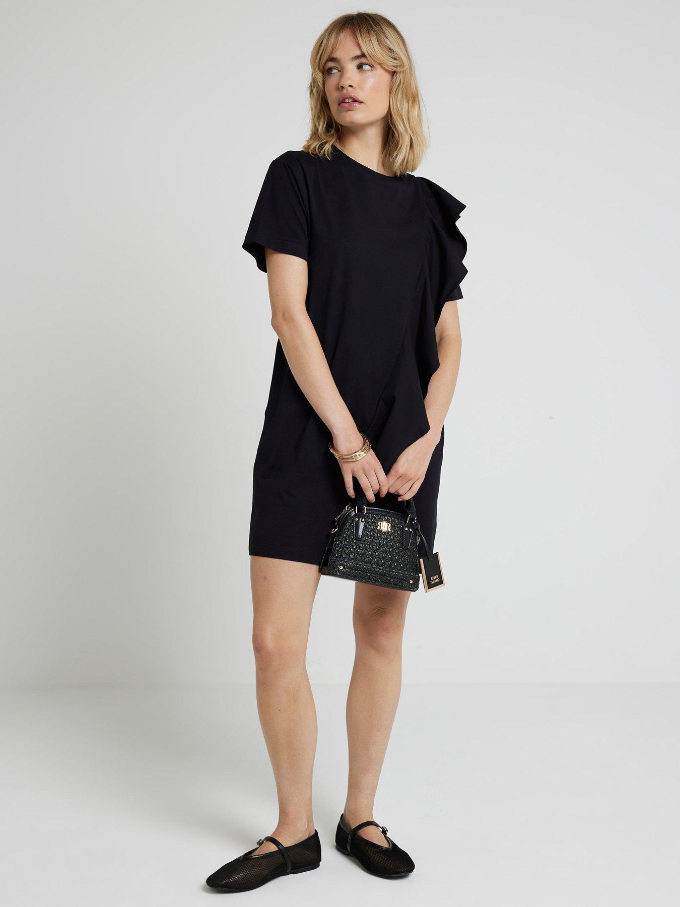 river-island-hybrid-frill-detail-mini-dress-blackback