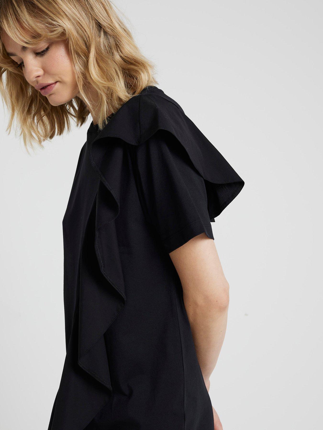 river-island-hybrid-frill-detail-mini-dress-blackoutfit