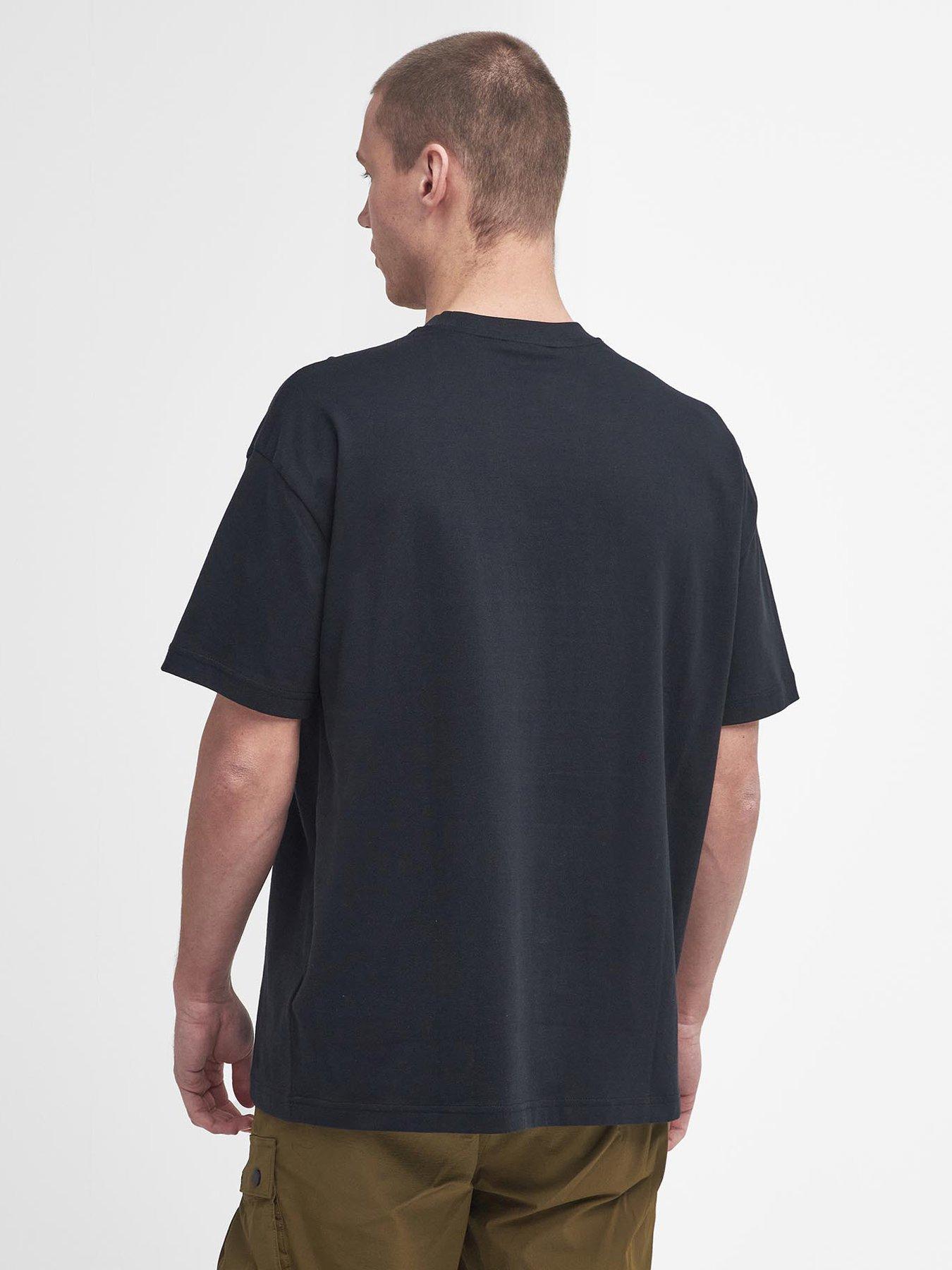 Image 2 of 5 of Barbour International Logo Oversized Formula Short Sleeve T-shirt - Black
