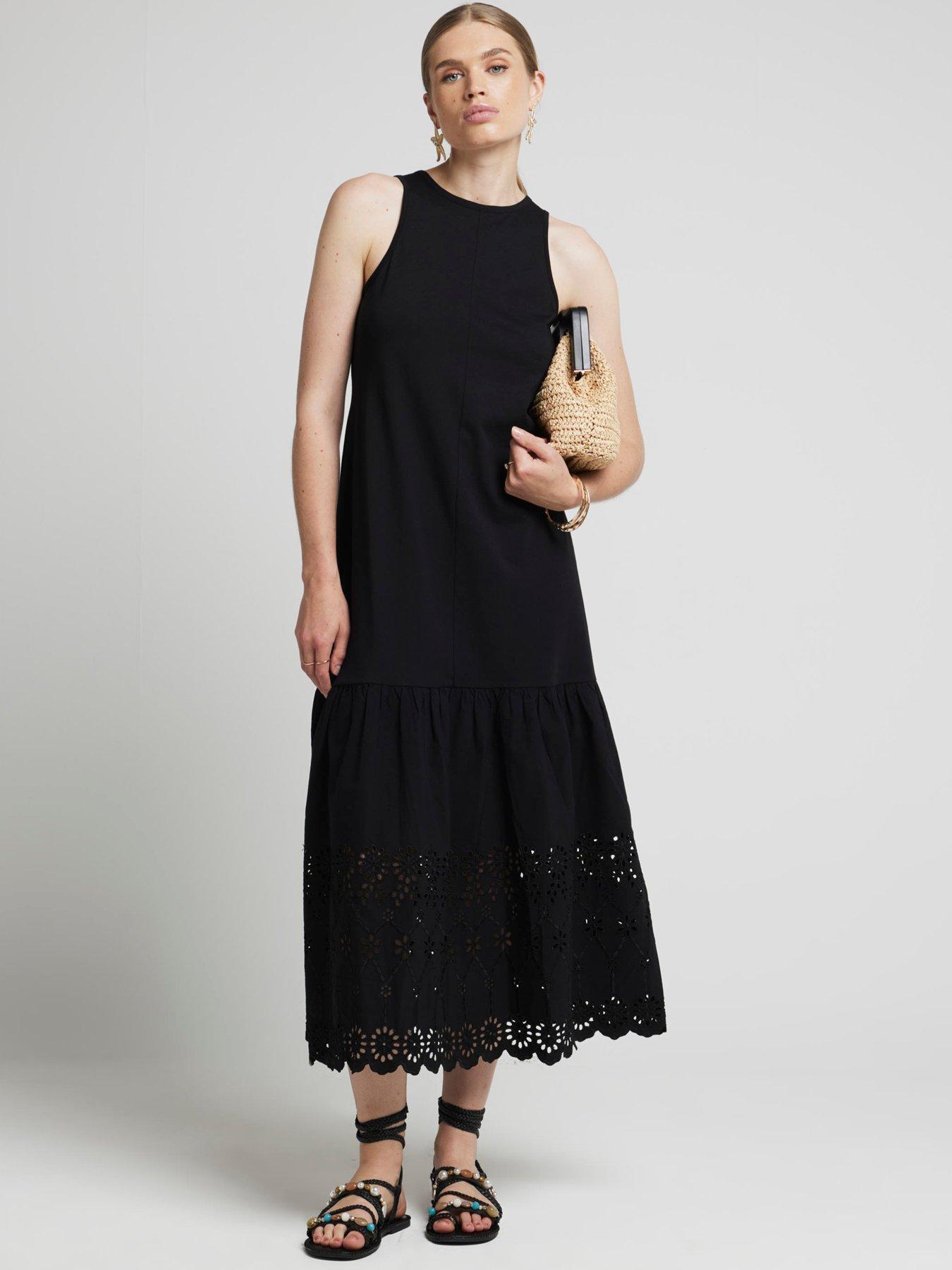 river-island-broderie-hem-midi-dress-blackback