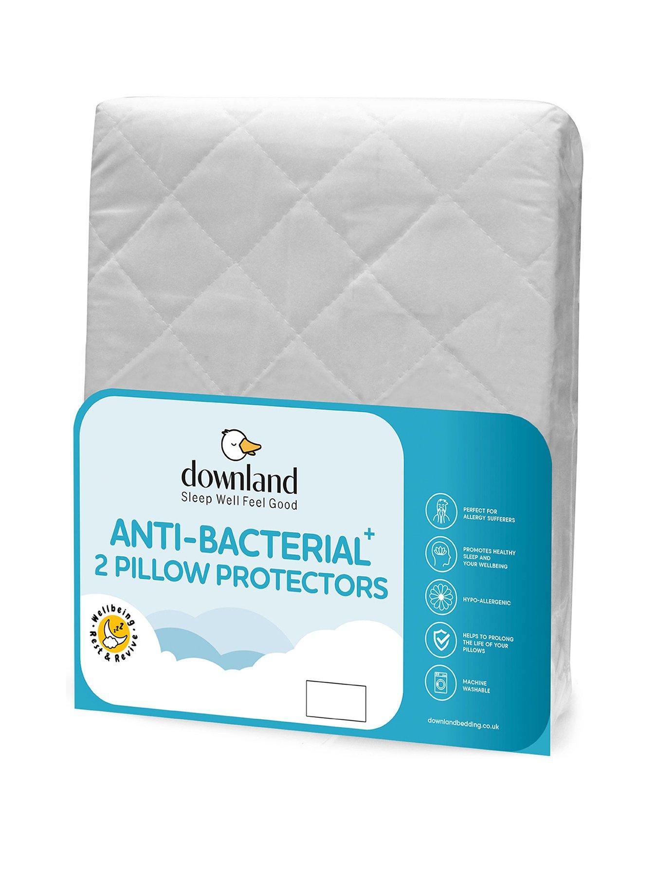 Very Home Anti-Bacterial Pillow Protector Pair - White