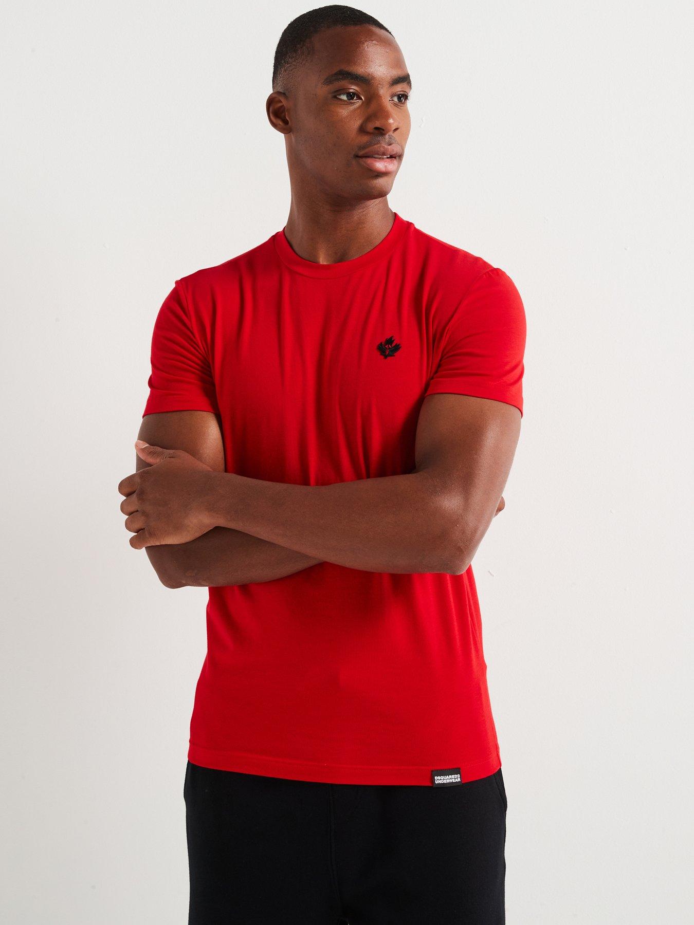 Image 1 of 5 of Dsquared2 Dsquared2 Loungewear Horror Logo T-shirt - Red
