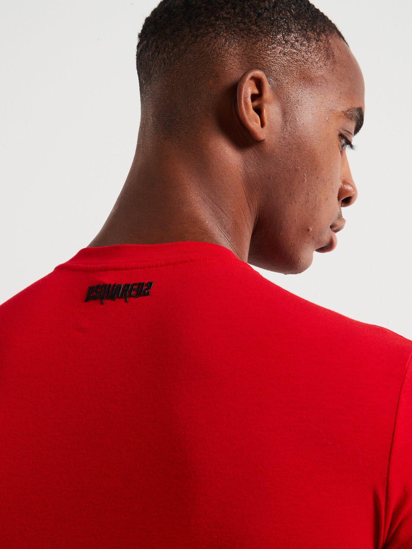 Image 5 of 5 of Dsquared2 Dsquared2 Loungewear Horror Logo T-shirt - Red