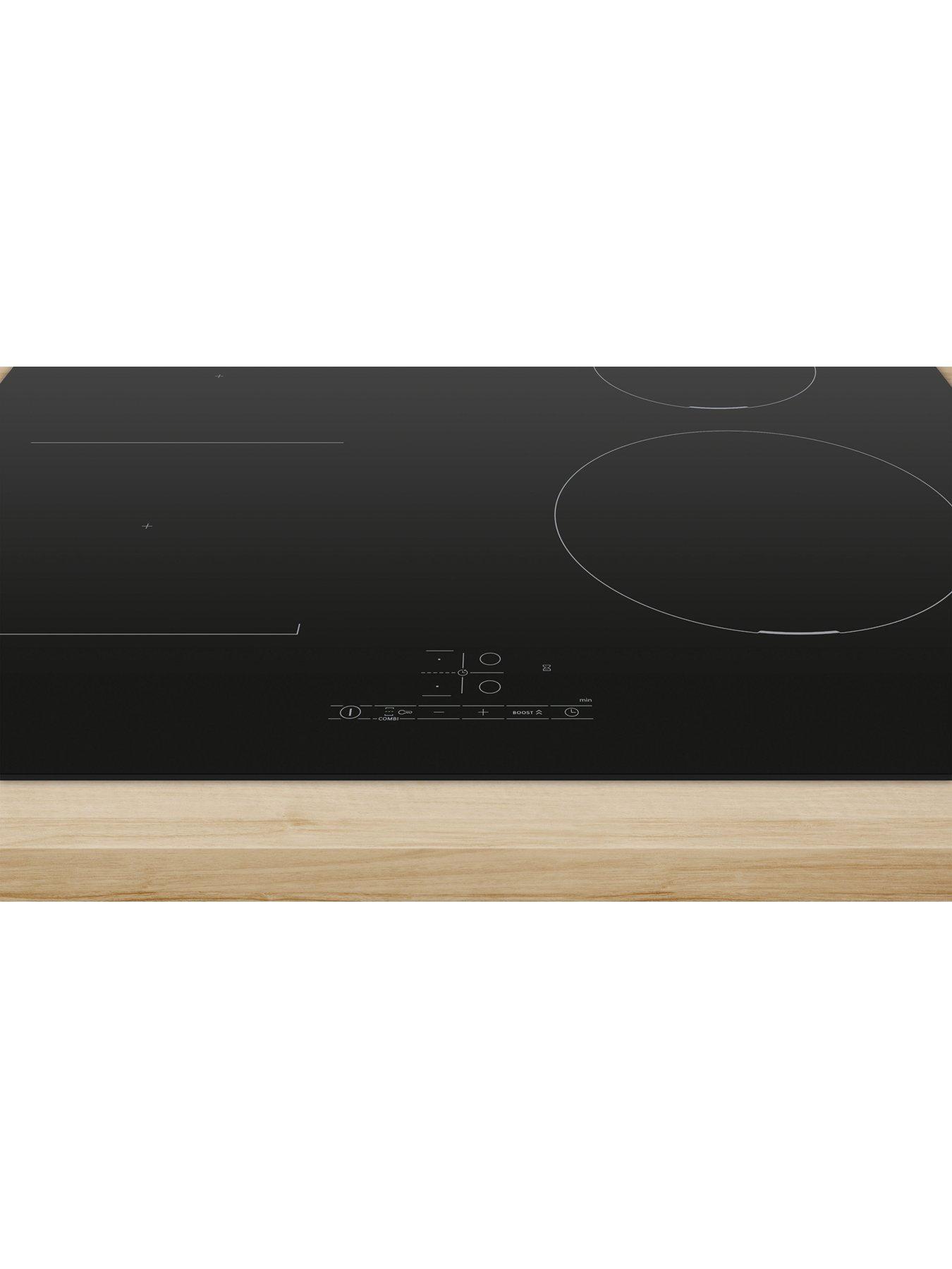 Image 3 of 7 of Bosch Series 4 PWP611BB5B 60cm Induction Hob - Touch Control, 4 Zones, CombiZone, Frameless - Black
