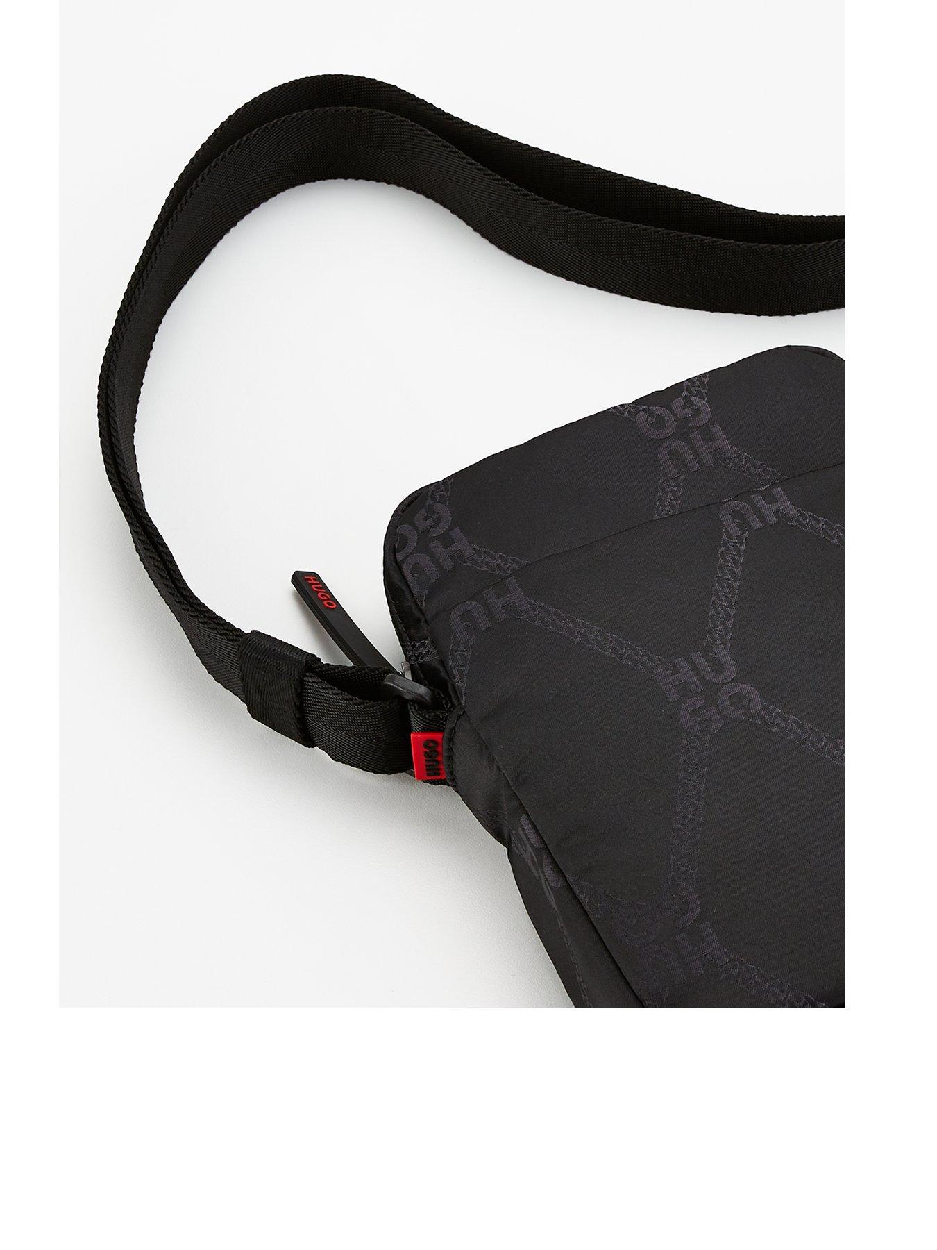 Image 2 of 4 of HUGO Hugo Ethon 2.0M Mono Chain Nylon Messenger Bag - Black
