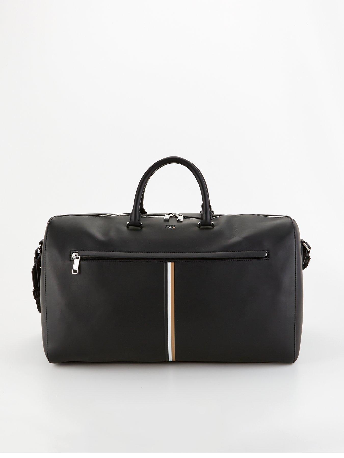 boss-boss-ray-s-envelope-corporate-stripe-pu-holdall-bag-black