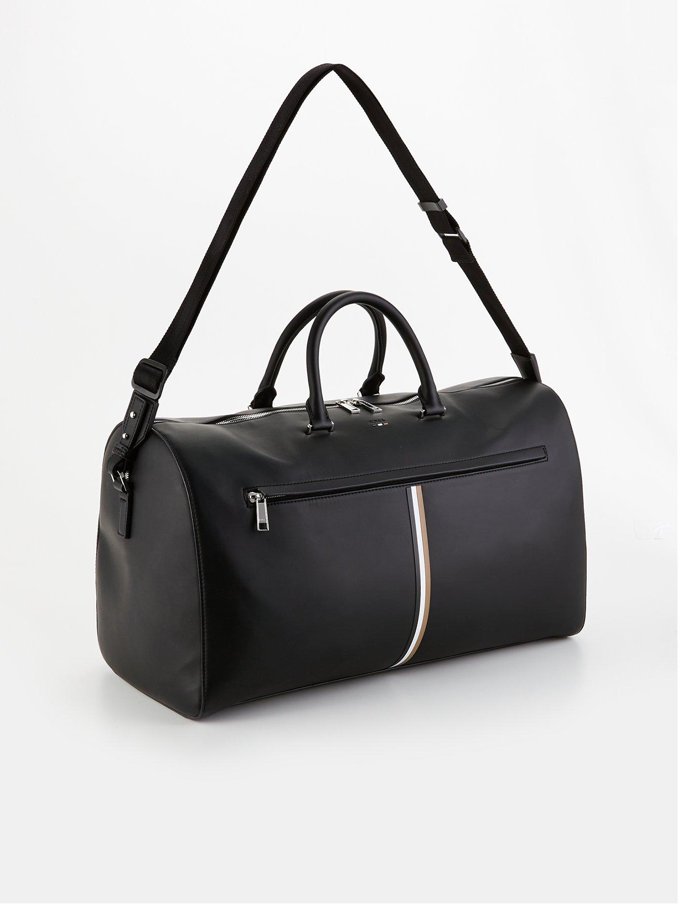 boss-boss-ray-s-envelope-corporate-stripe-pu-holdall-bag-blackback