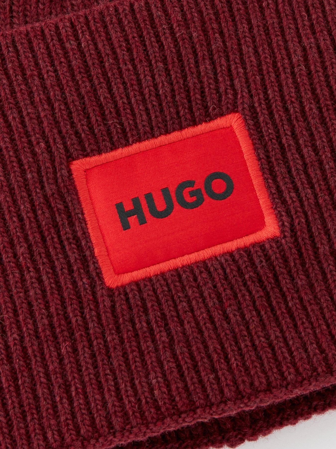 hugo-hugo-xaff-6-logo-beanie-hat-dark-redoutfit