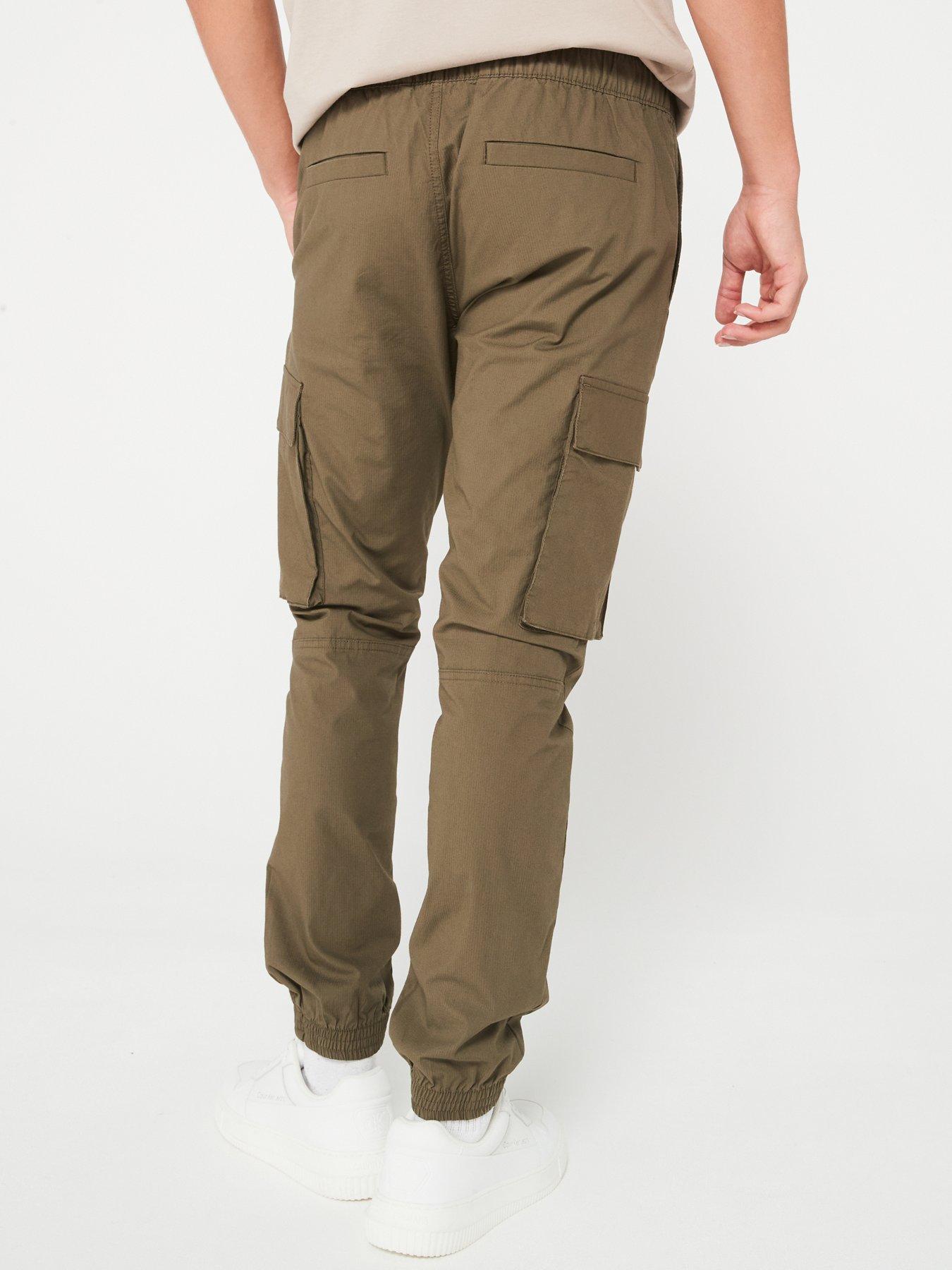 calvin-klein-jeans-calvin-klein-jeans-skinny-logo-cargo-pants-brownstillFront