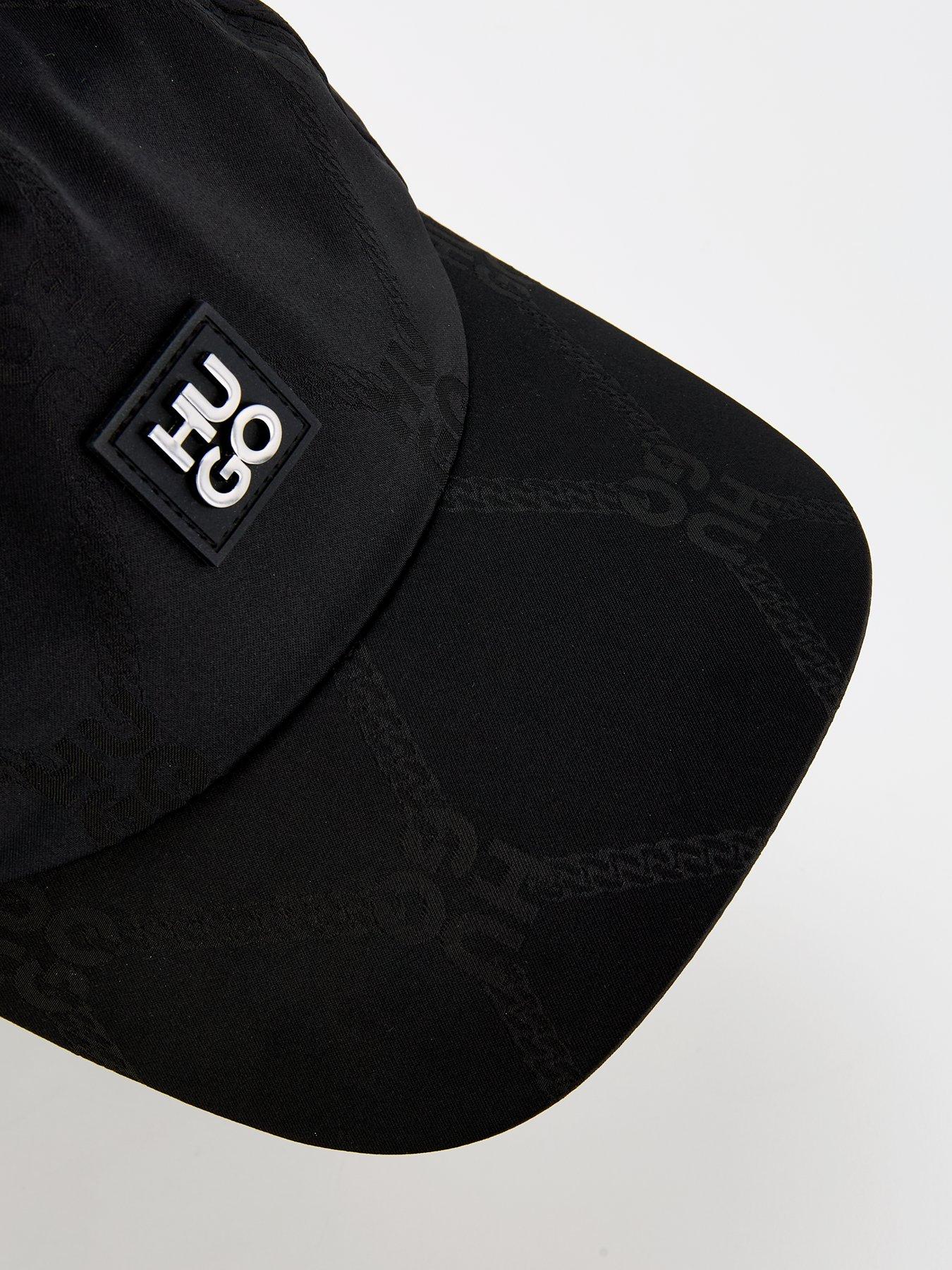 hugo-hugo-jude-n-mono-chain-stacked-logo-baseball-cap-blackdetail