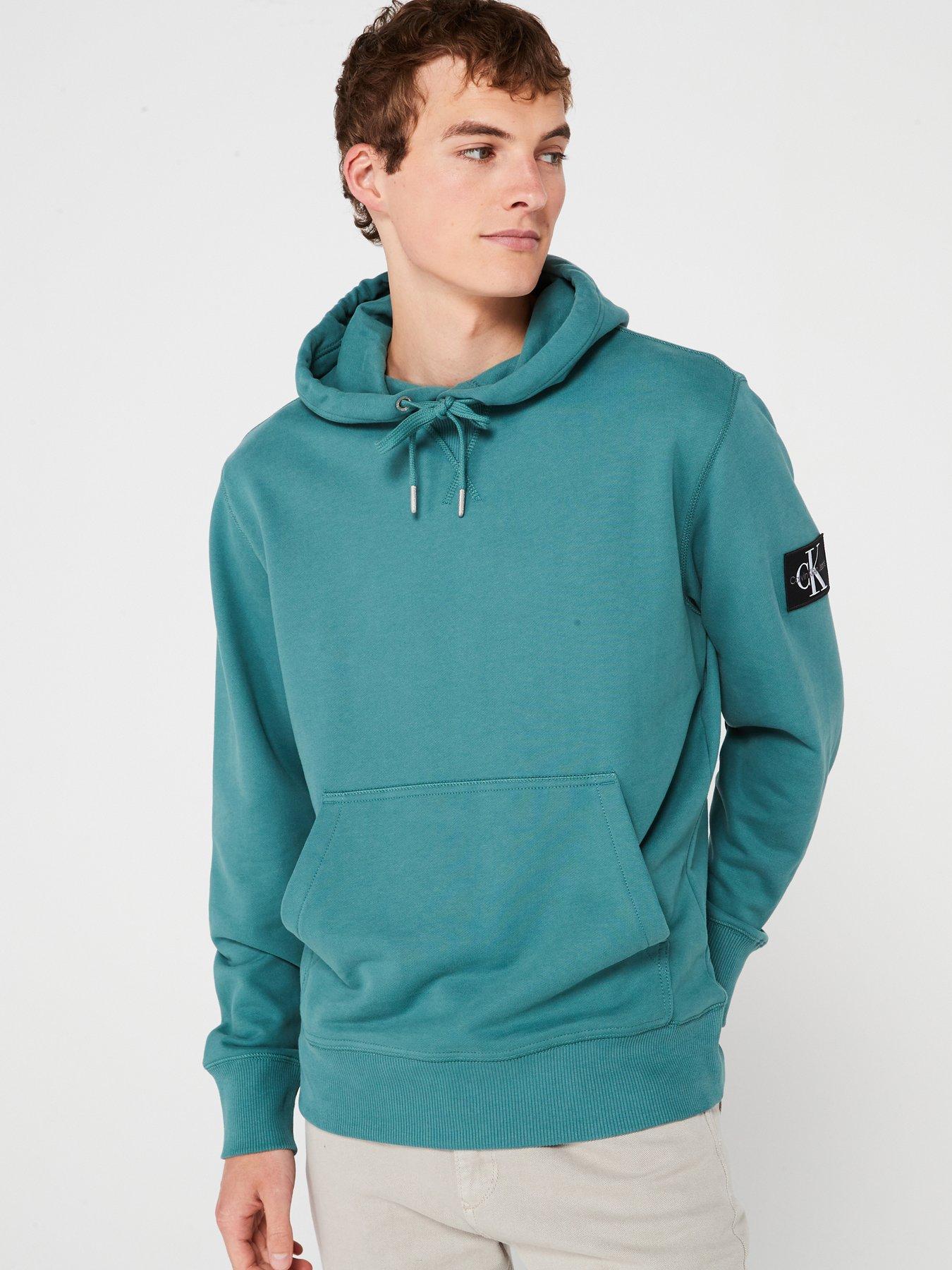 Green calvin klein hoodie online