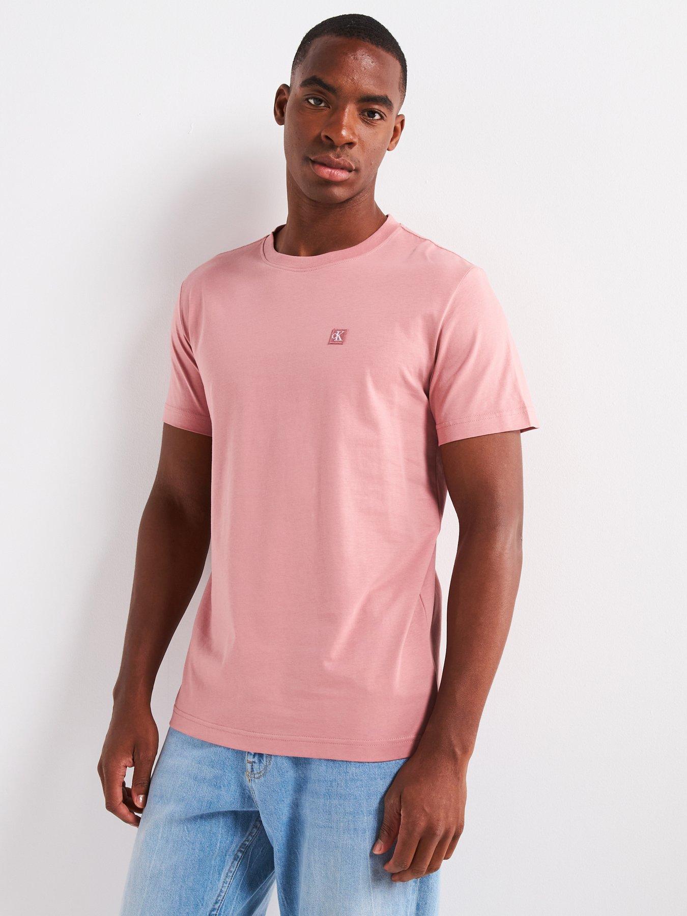 Calvin klein pink t shirt best sale