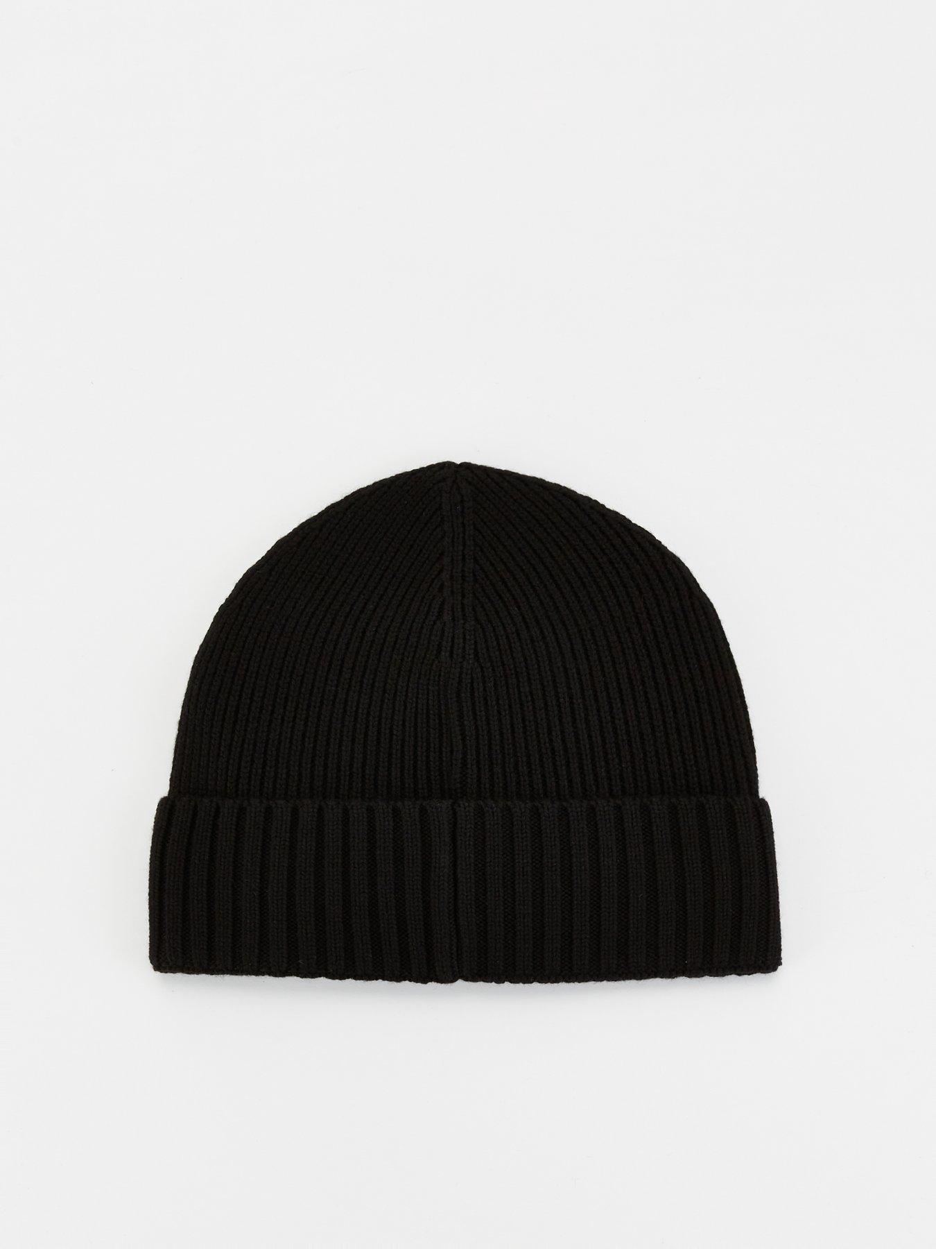 boss-boss-flavio-sqaure-nikel-logo-beanie-hat-blackback