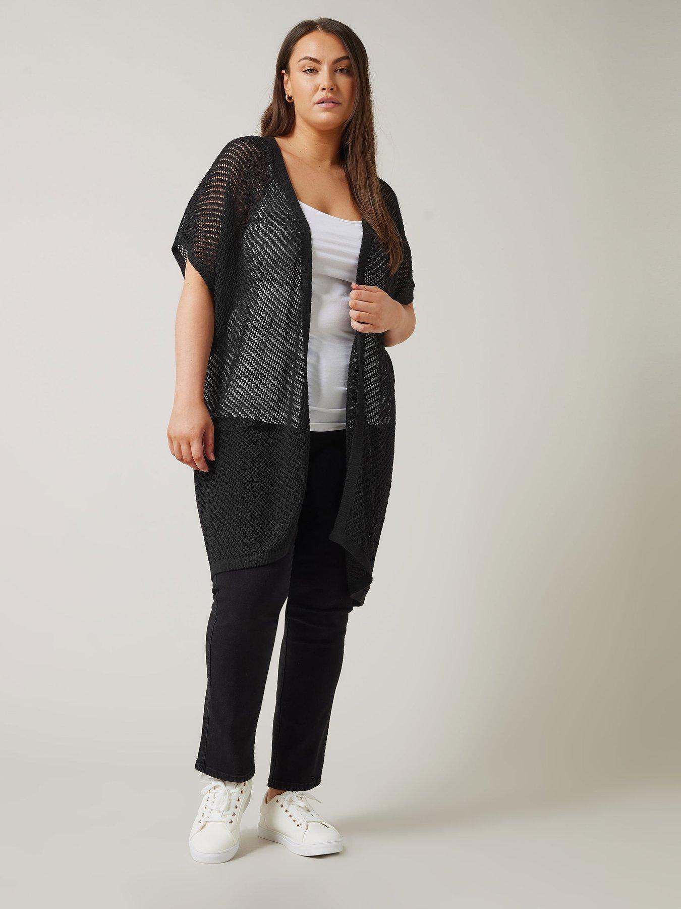 yours-tape-yarn-cardigan-blackback