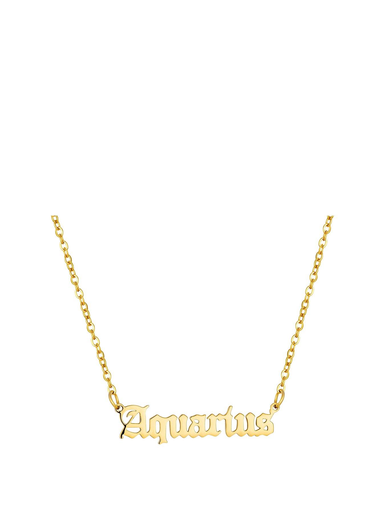 the-love-collection-zodiac-necklce-in-gothic-font-gold-plated