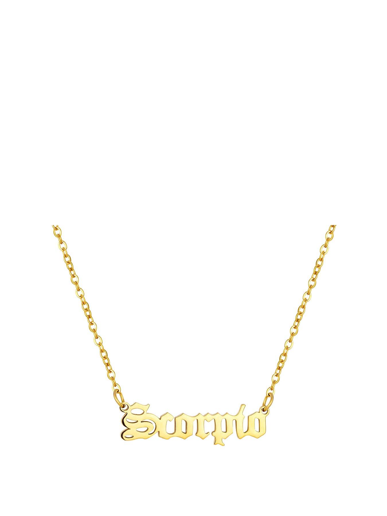 the-love-collection-zodiac-necklce-in-gothic-font-gold-plated