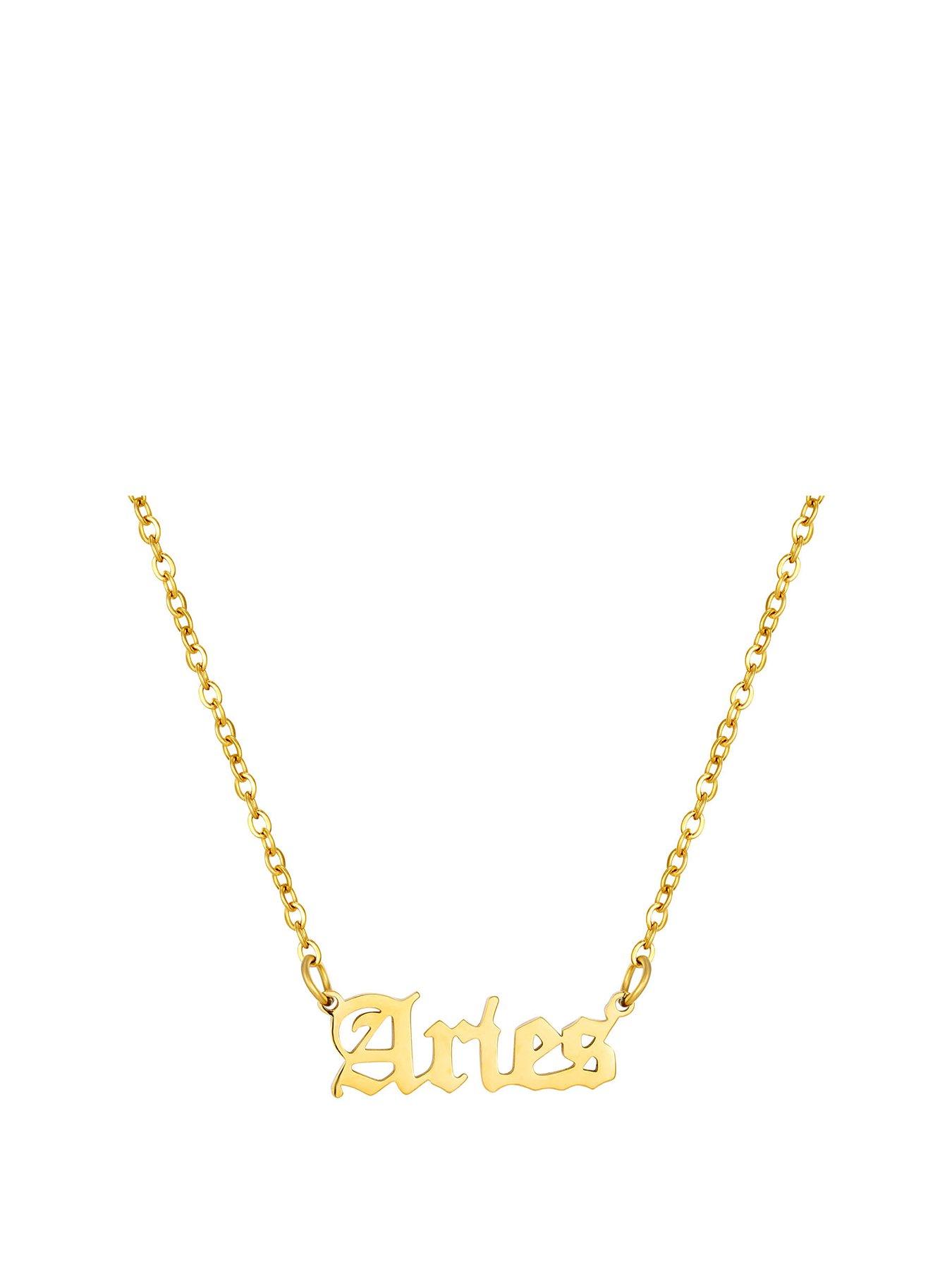 the-love-collection-zodiac-necklce-in-gothic-font-gold-plated