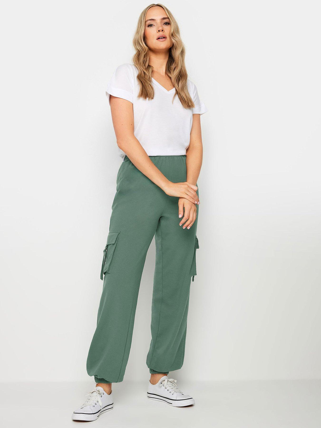 long-tall-sally-tall-green-cargo-joggers-36back