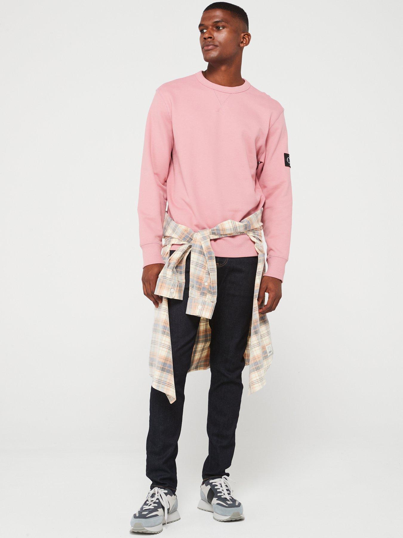 calvin-klein-jeans-calvin-klein-jeans-badge-sleeve-crew-sweat-pinkback