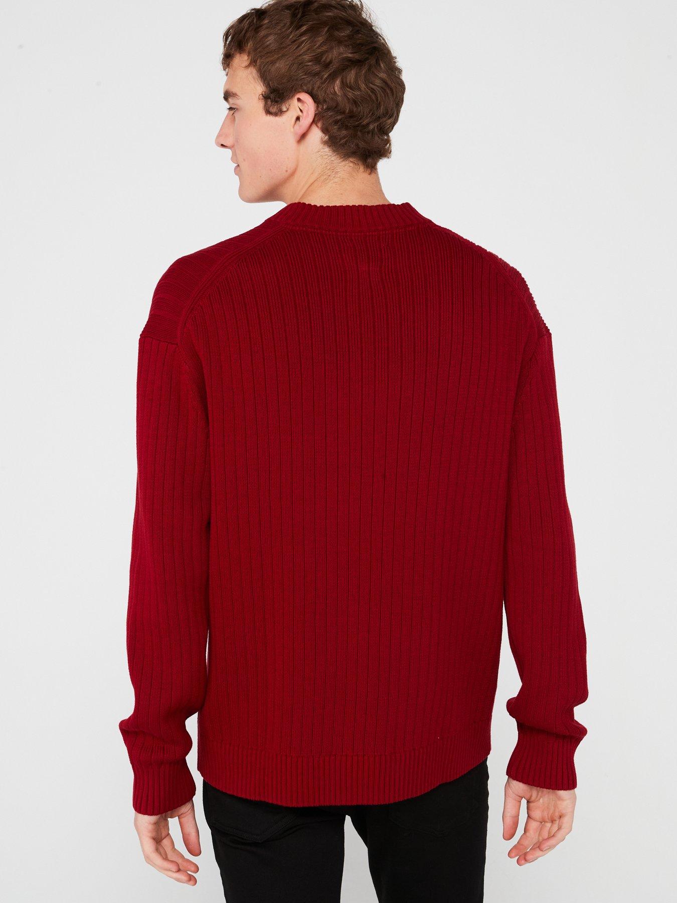 calvin-klein-jeans-calvin-klein-jeans-linear-detail-knitted-jumper-redstillFront