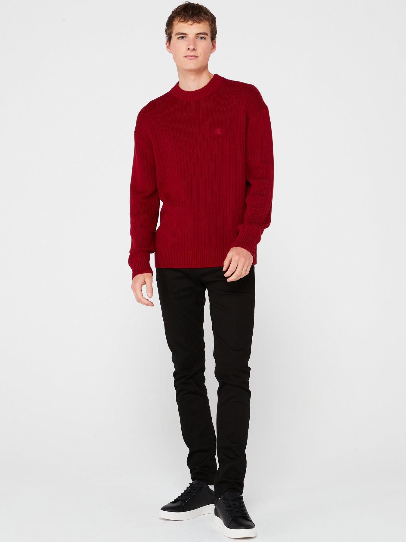 calvin-klein-jeans-calvin-klein-jeans-linear-detail-knitted-jumper-redback