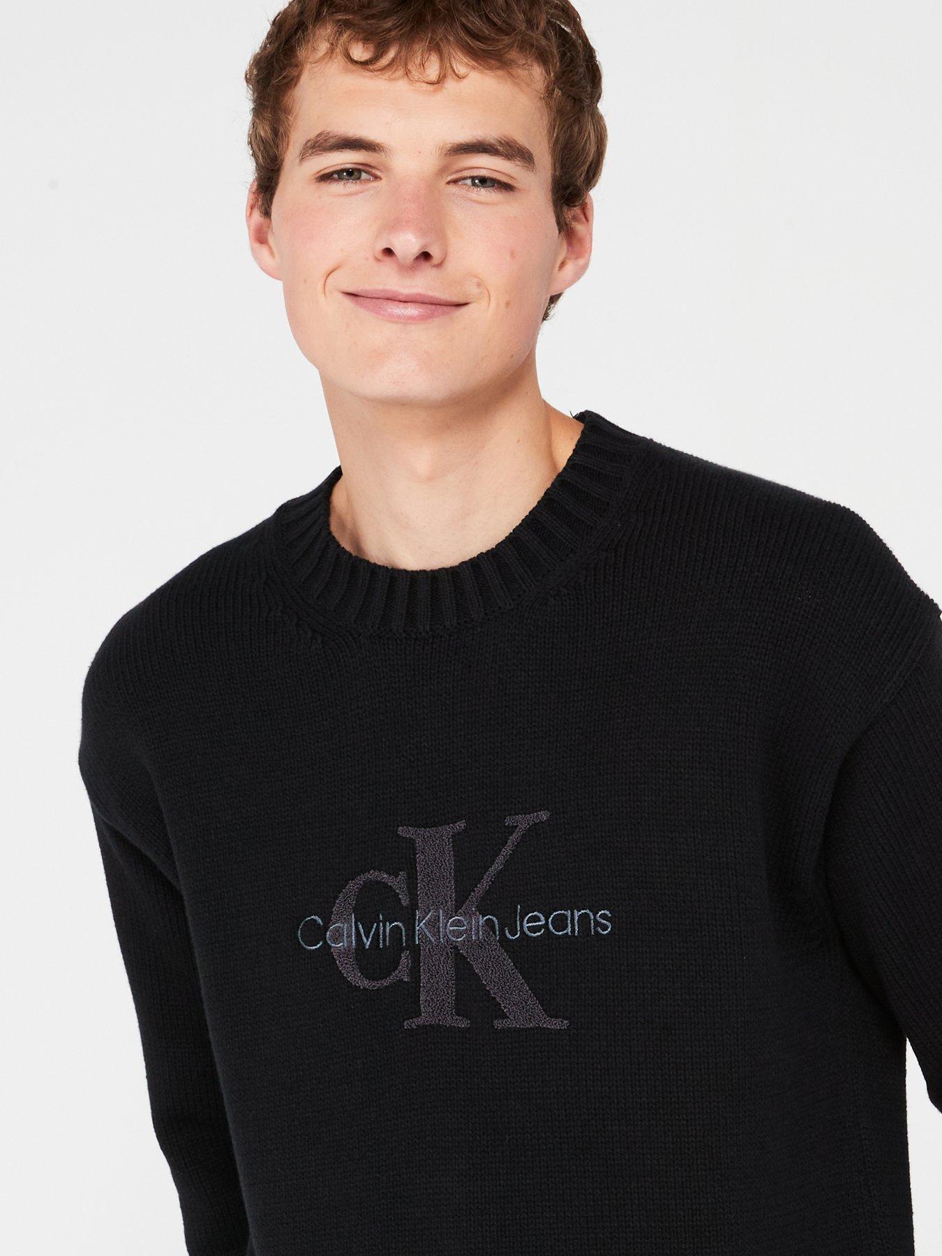 calvin-klein-jeans-calvin-klein-jeans-chenille-monologo-knitted-jumper-blackoutfit