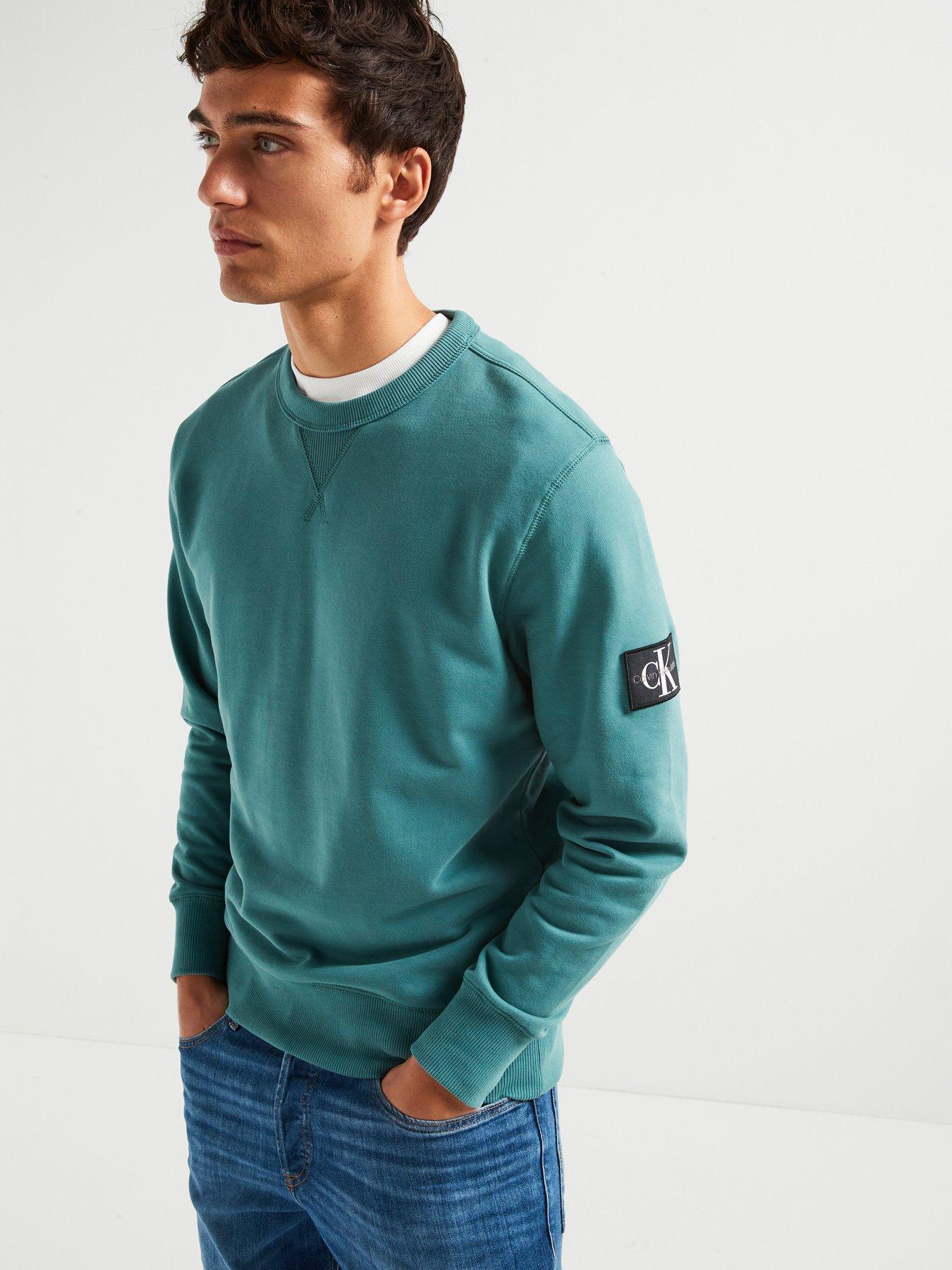 calvin-klein-jeans-badge-sleeve-crew-sweat-light-green