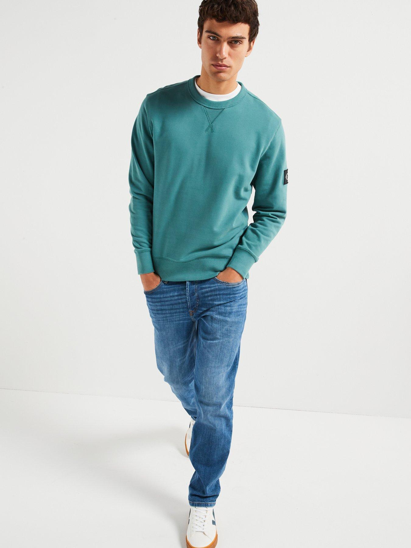 calvin-klein-jeans-badge-sleeve-crew-sweat-light-greenback