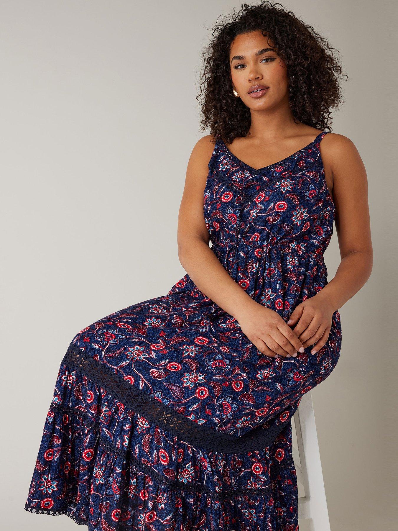 evans-crochet-trimmed-sundress-blueoutfit