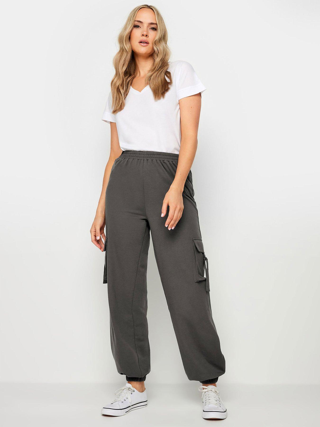 long-tall-sally-tall-grey-cargo-joggers-34back