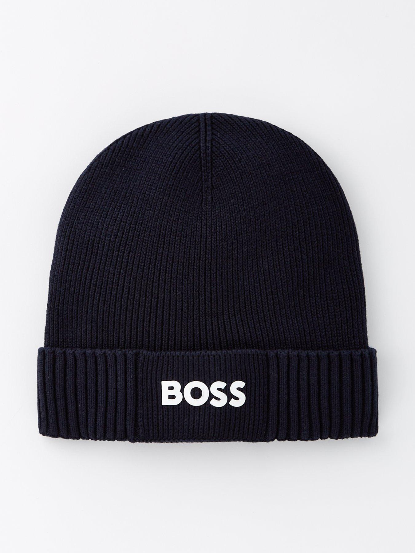 boss-boss-asic-beanie-x-rubberised-logo-beanie-hat-dark-blue