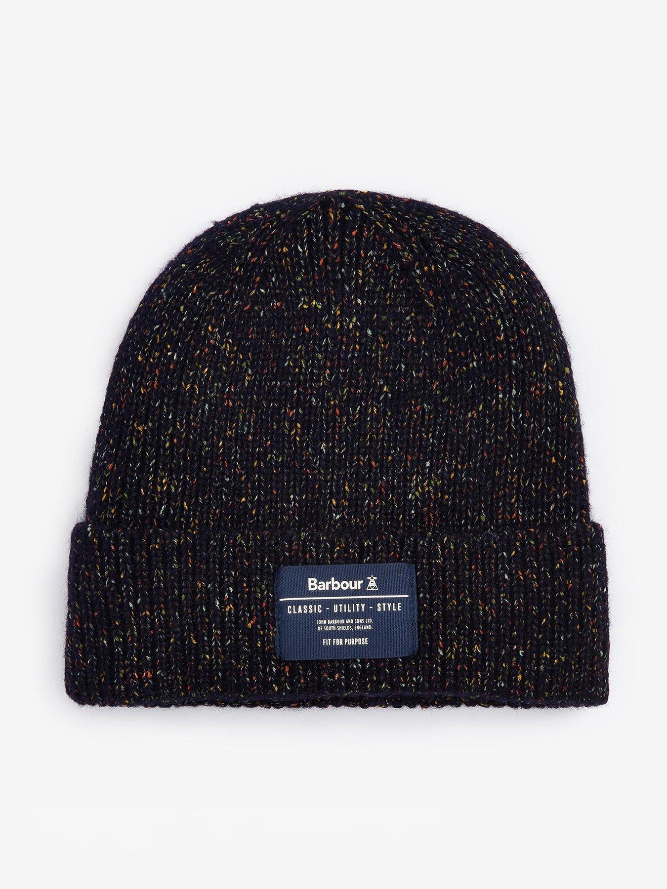 Image of Barbour Barbour Eston Knitted Beanie Hat - Navy