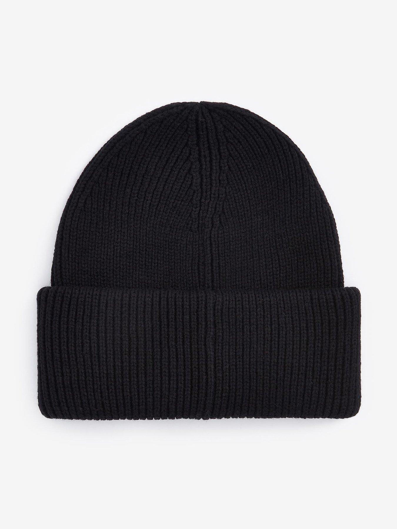 barbour-international-barbour-international-flex-knitted-beanie-hat-blackfront