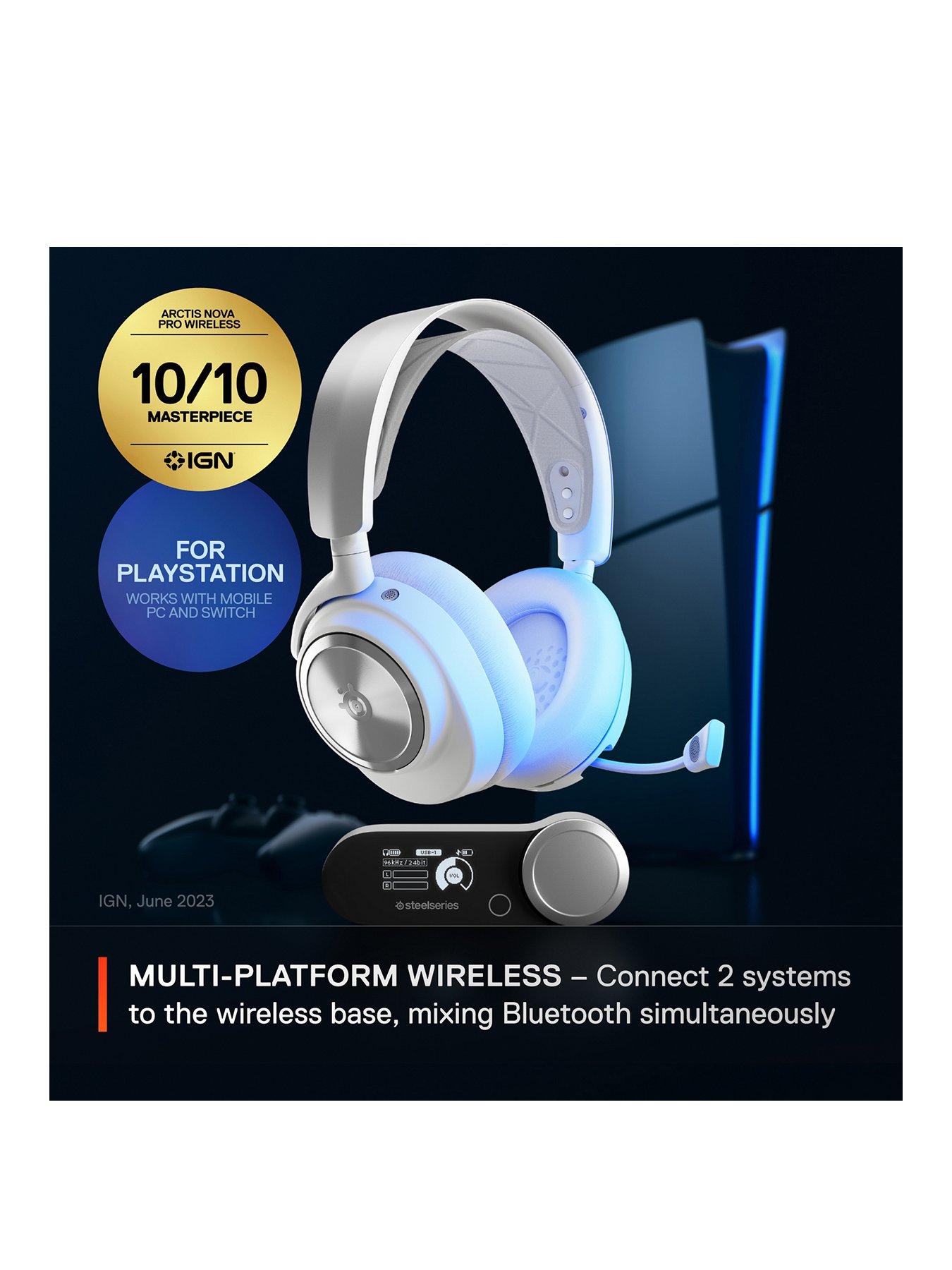 Image 2 of 6 of SteelSeries SteelSeries Arctis Nova Pro Wireless Playstation Gaming Headset - White