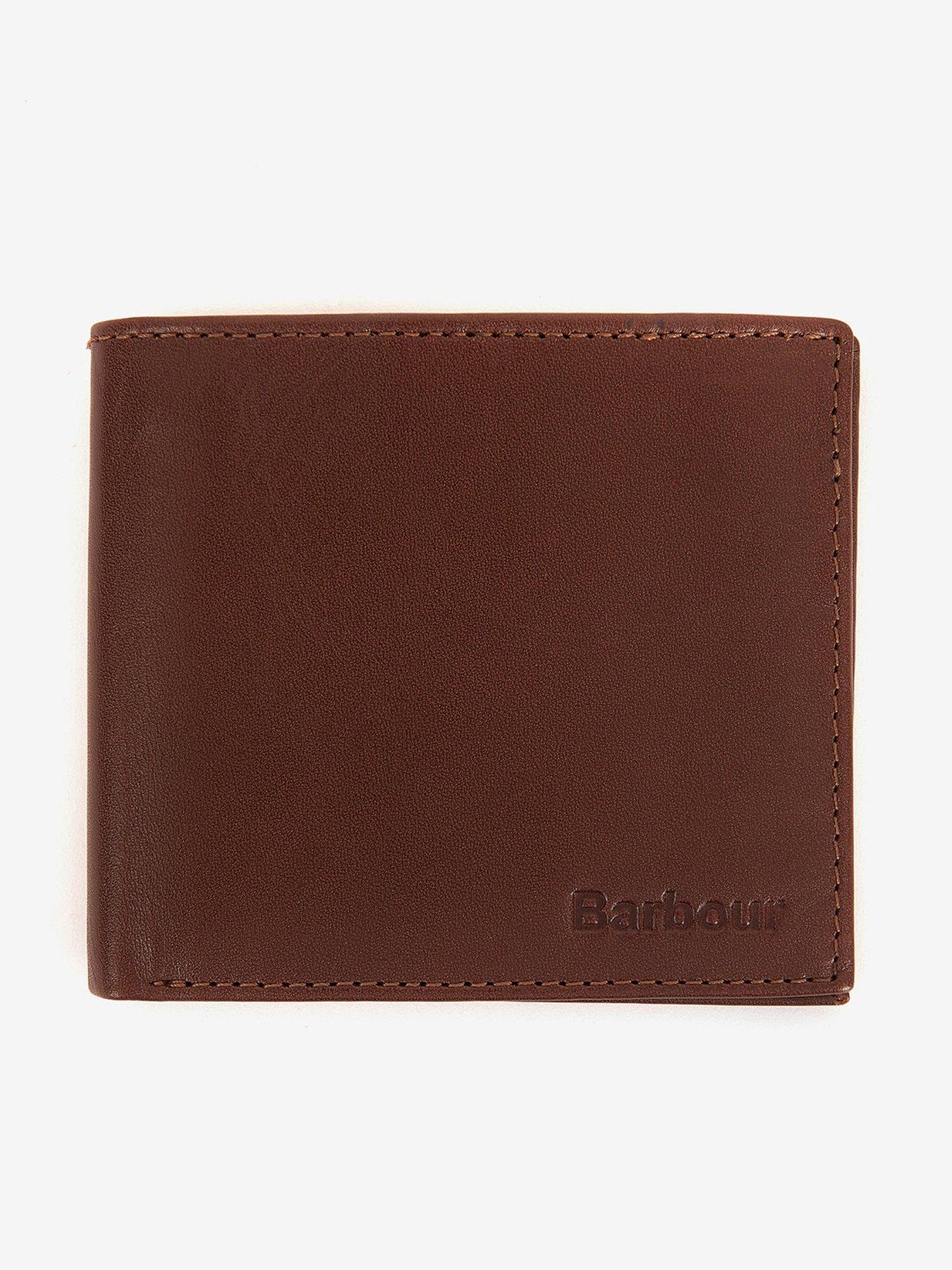 Image 1 of 4 of Barbour Colwell Leather Billfold Wallet - Brown