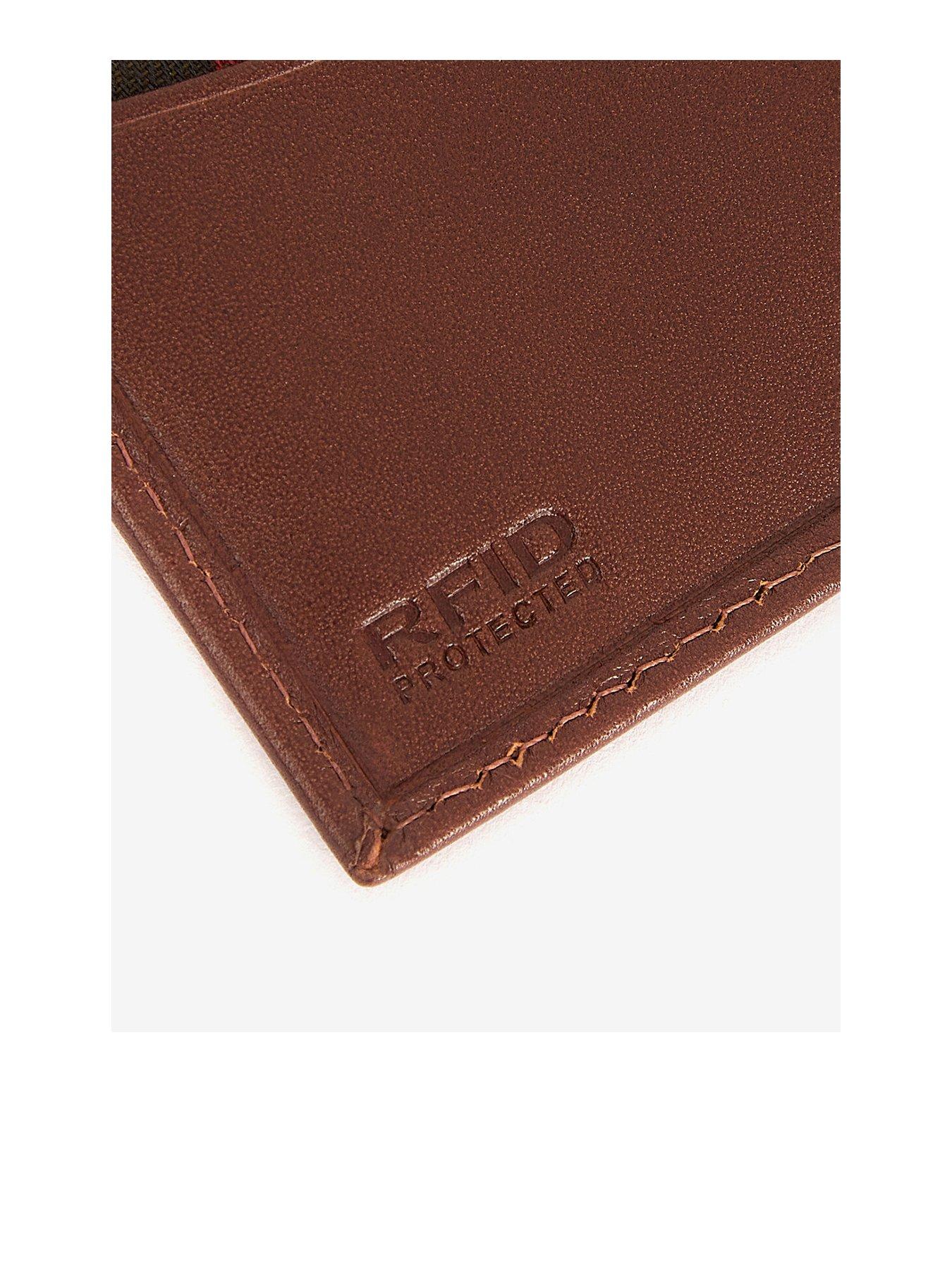 Image 2 of 4 of Barbour Colwell Leather Billfold Wallet - Brown