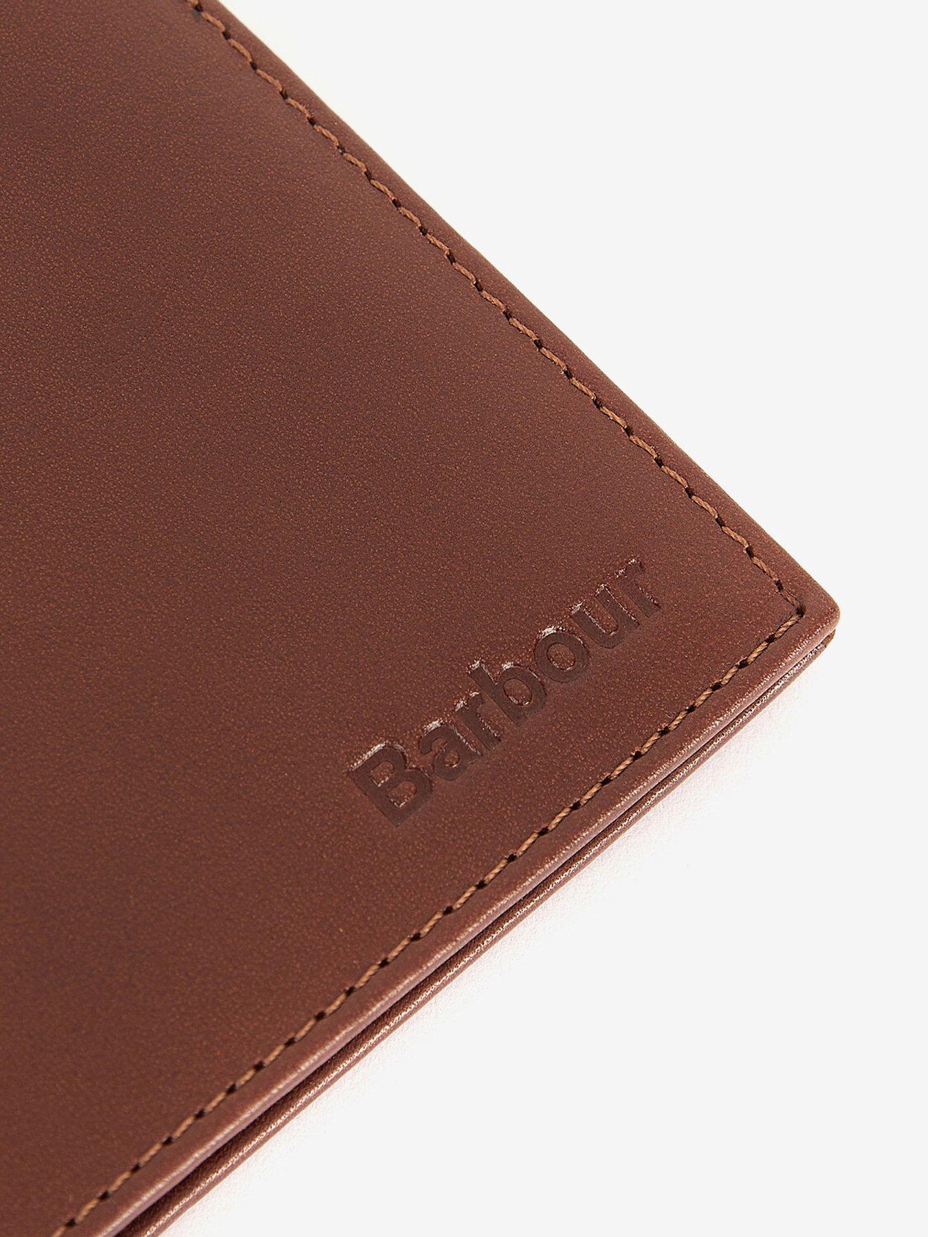 Image 3 of 4 of Barbour Colwell Leather Billfold Wallet - Brown
