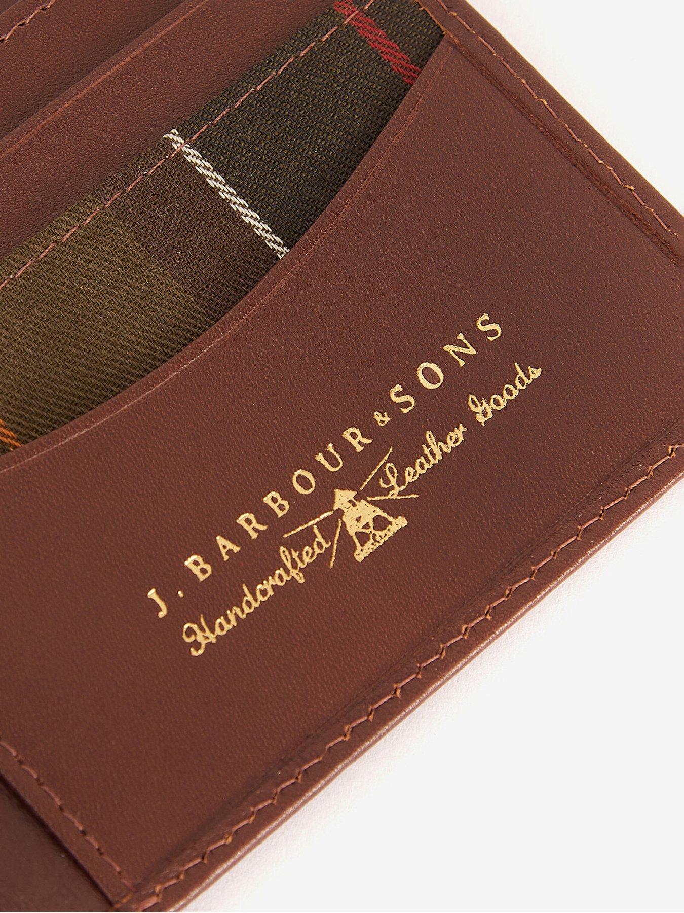Image 4 of 4 of Barbour Colwell Leather Billfold Wallet - Brown