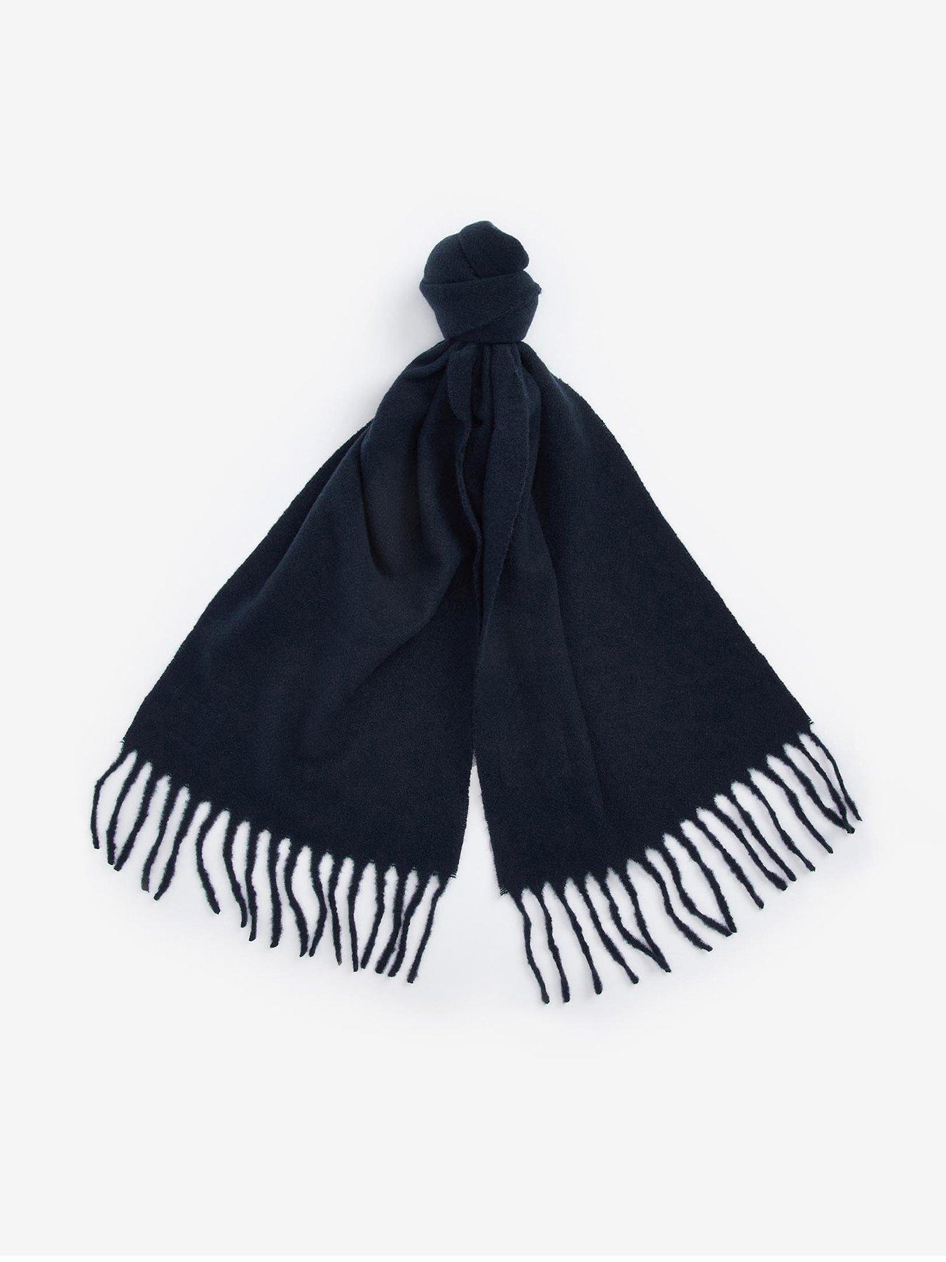 Barbour Barbour Brandy Boucle Tasseled Scarf - Navy