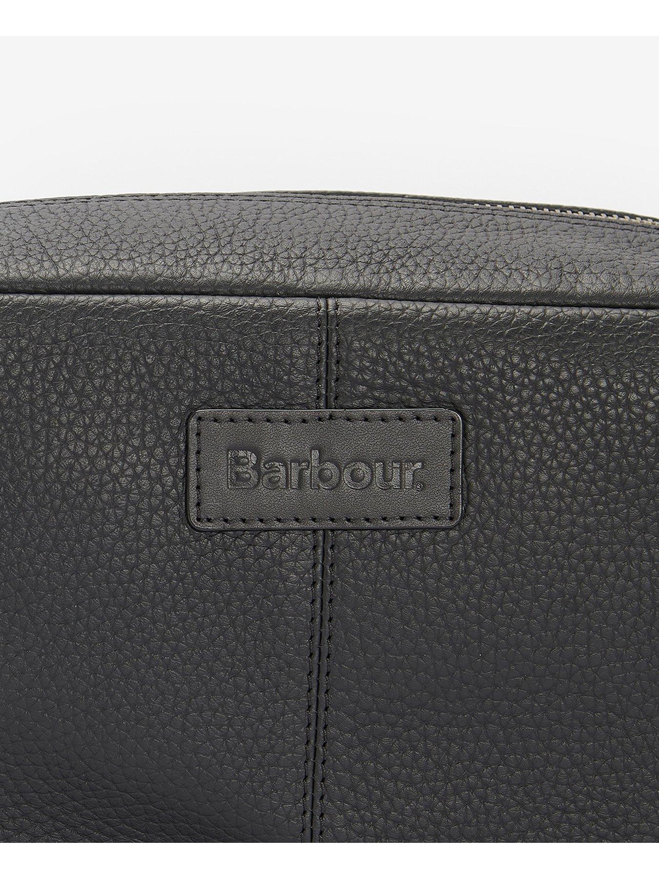 Image 3 of 4 of Barbour Barbour Highgate Leather Washbag - Black