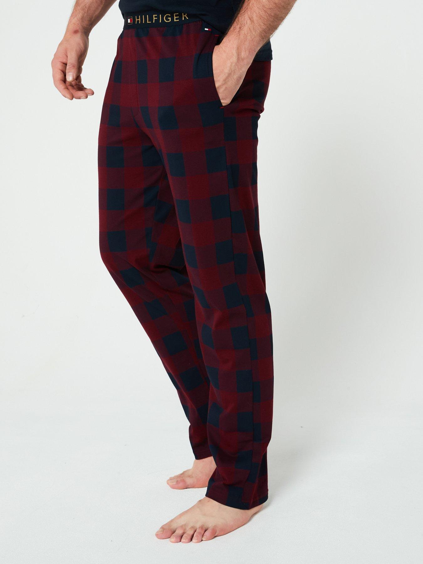 tommy-hilfiger-tommy-hilfiger-original-check-pyjama-bottoms-dark-reddetail