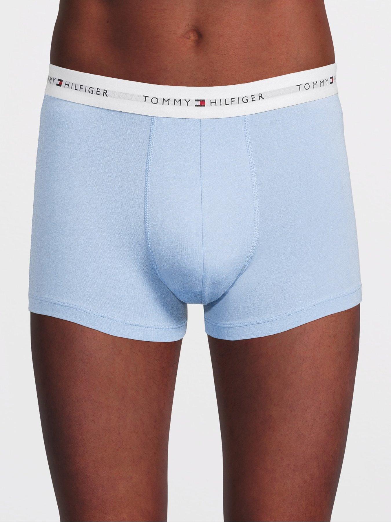 tommy-hilfiger-tommy-hilfiger-signature-cotton-essential-3-pack-trunks-bluestillFront