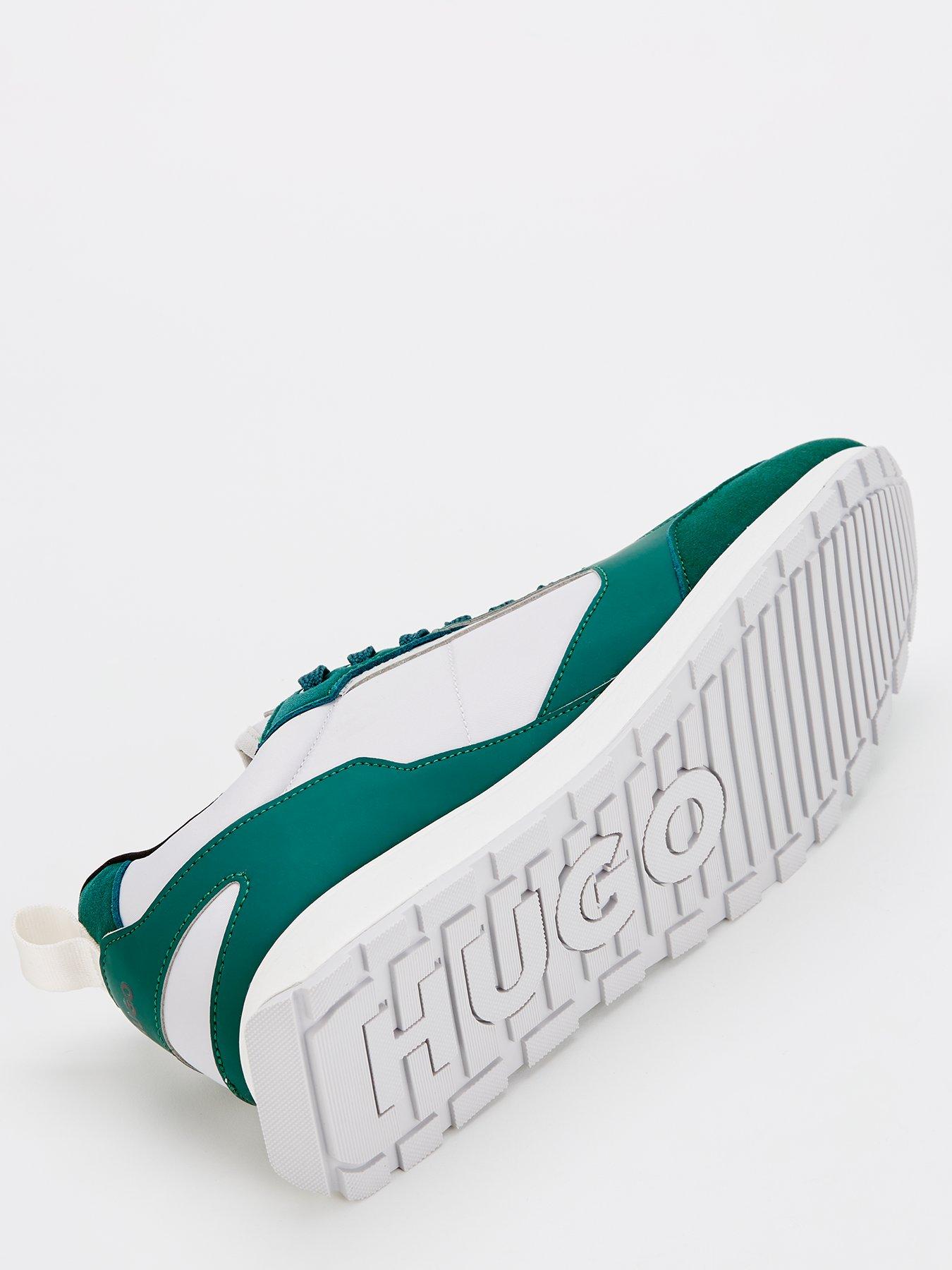 hugo-hugo-icelin-nylonleather-lace-runner-greendetail