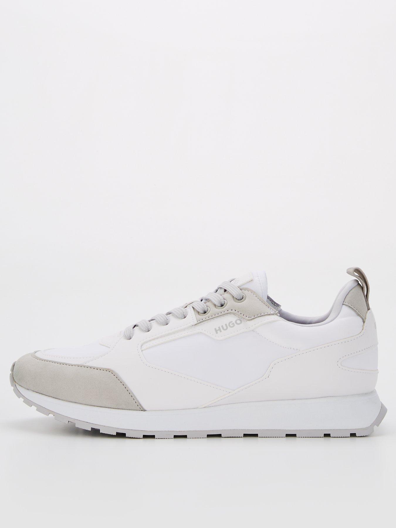 undefined Hugo Icelin Nylon/leather Lace Runner - White