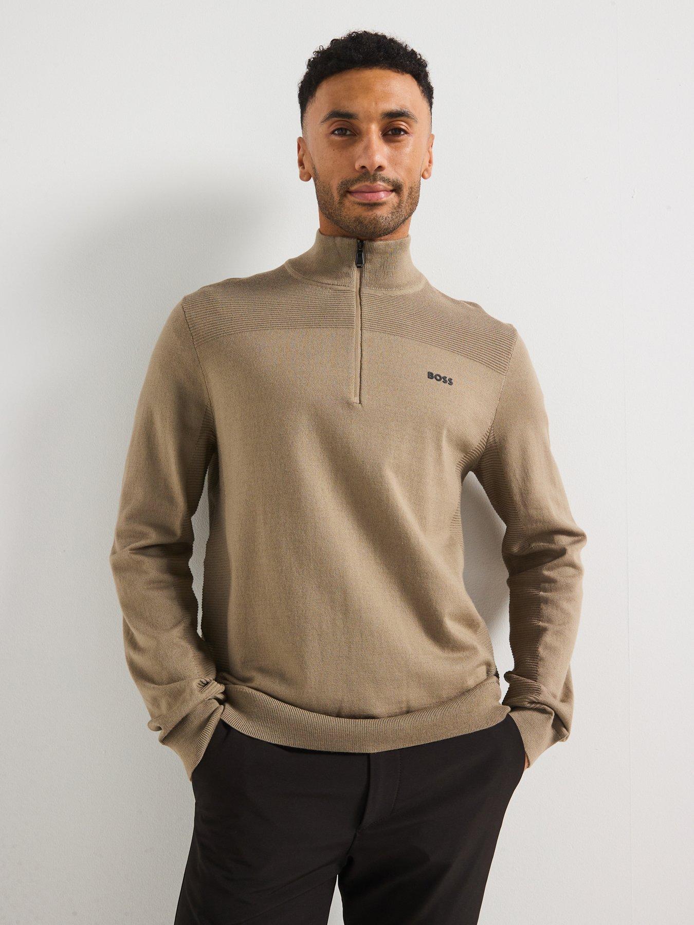 boss-momentum-x-merino-14-zip-knitted-jumper-khaki