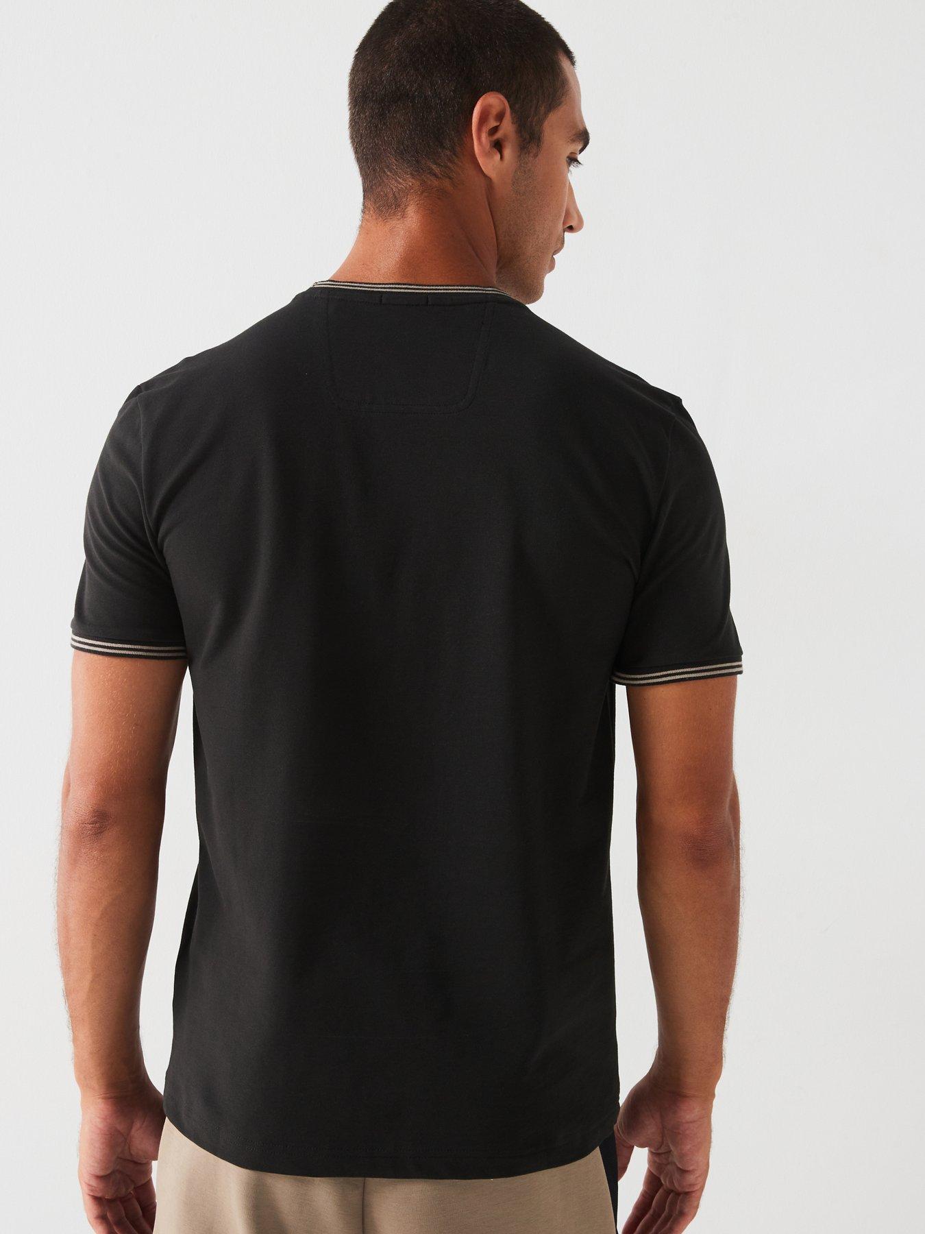 boss-boss-taul-regular-fit-trim-t-shirt-blackstillFront