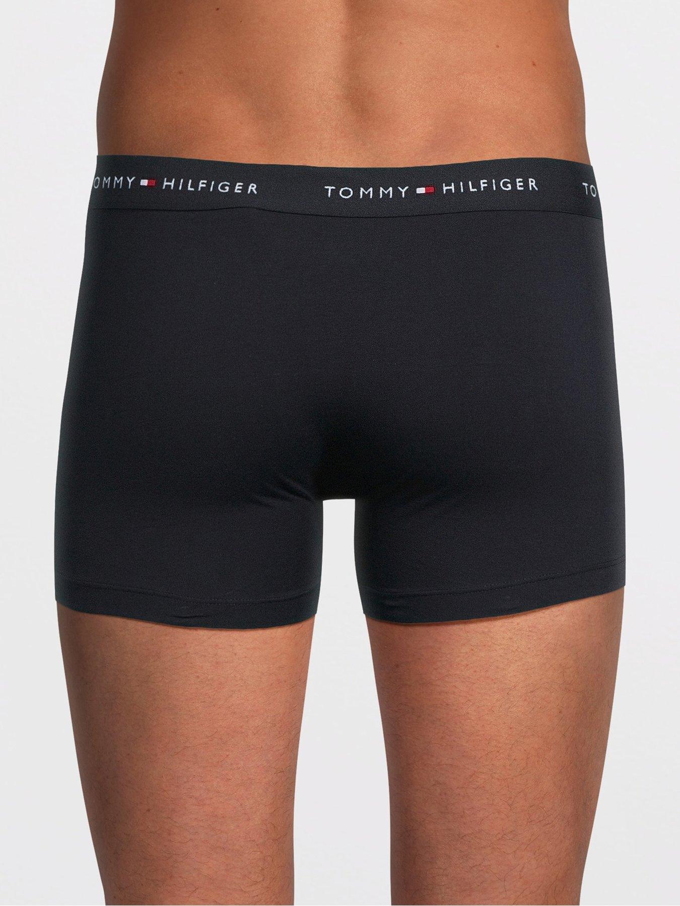 Image 3 of 4 of Tommy Hilfiger 3 Pack Signature Cotton Trunks - Brown