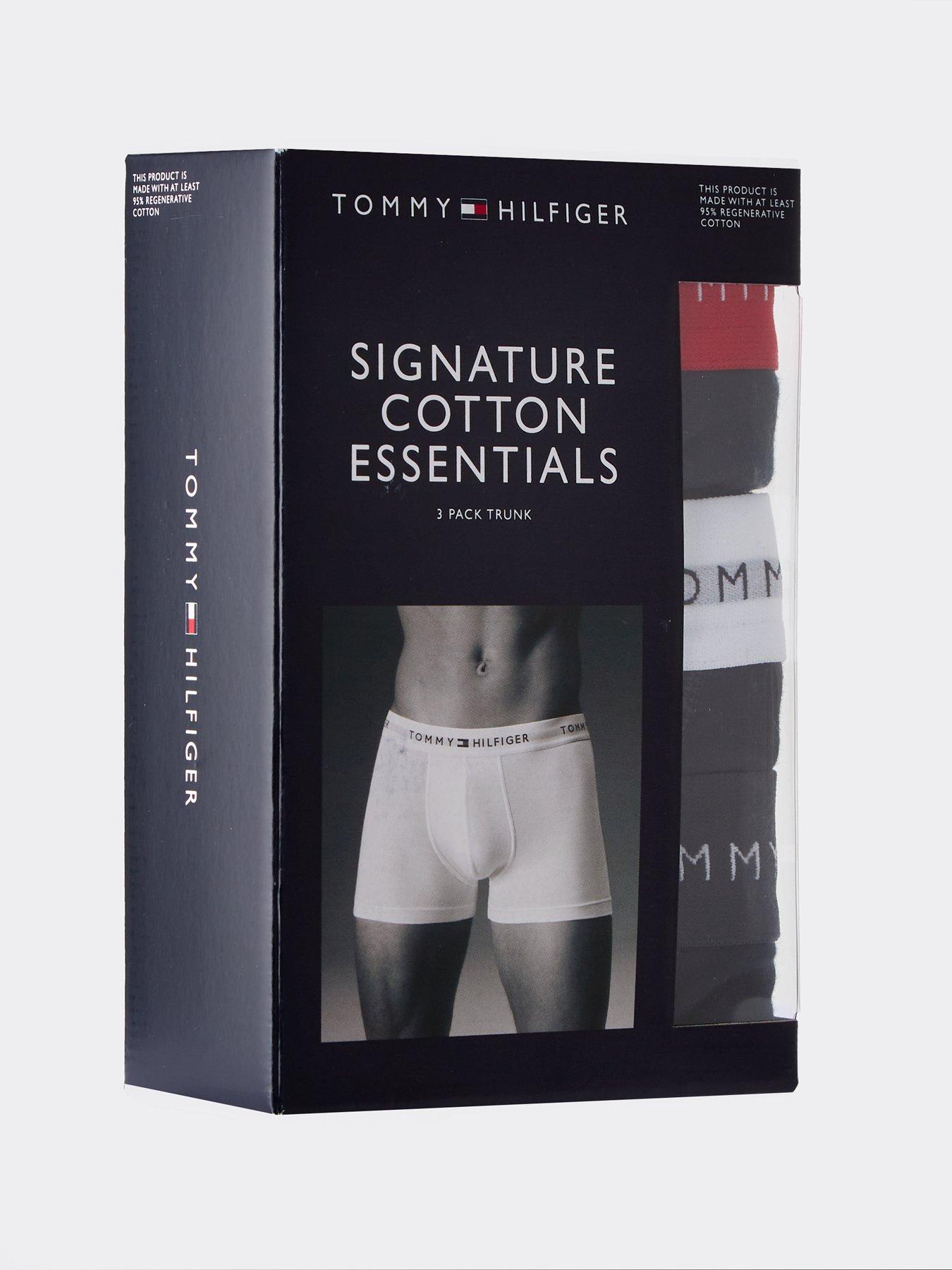 Image 4 of 4 of Tommy Hilfiger 3 Pack Signature Cotton Trunks - Brown